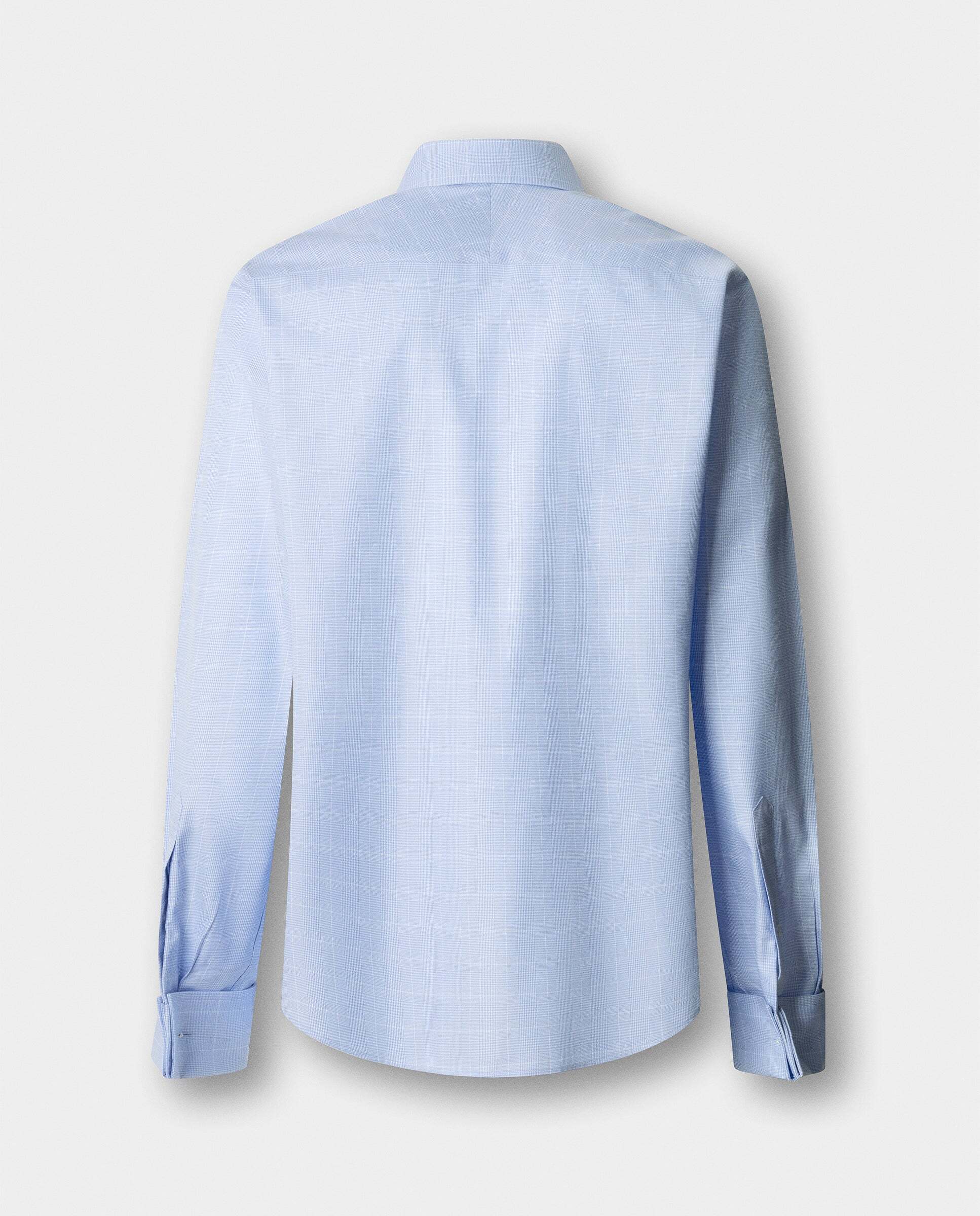 Camisa de hombre formal príncipe de gales fit clásico - Hackett - Azul Azul-9