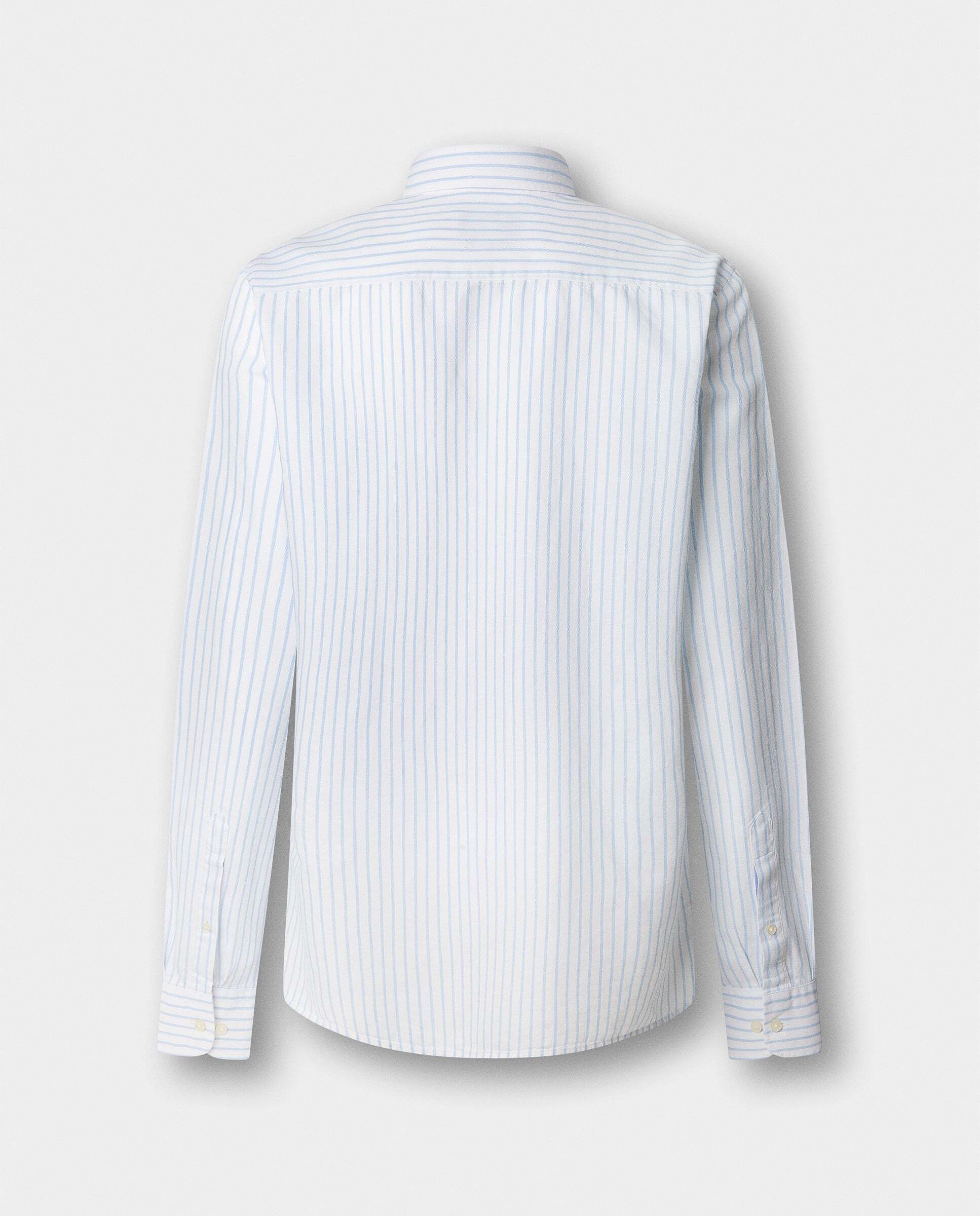 Camisa de hombre lino rayas fit tailored - Hackett - Azul claro Azul claro-8