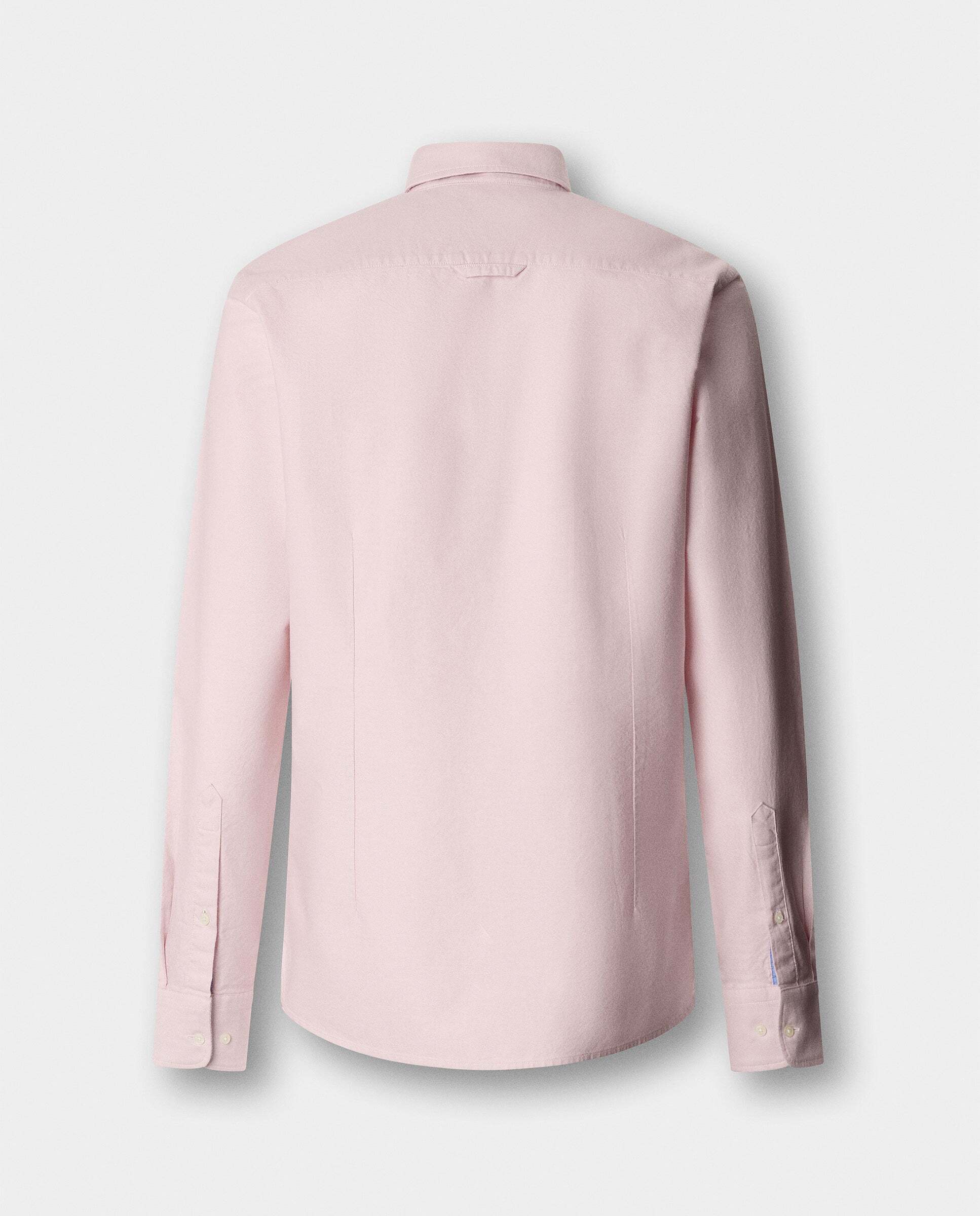 Camisa oxford de hombre con logo fit clásico - Hackett - Rosa pastel Rosa pastel-9
