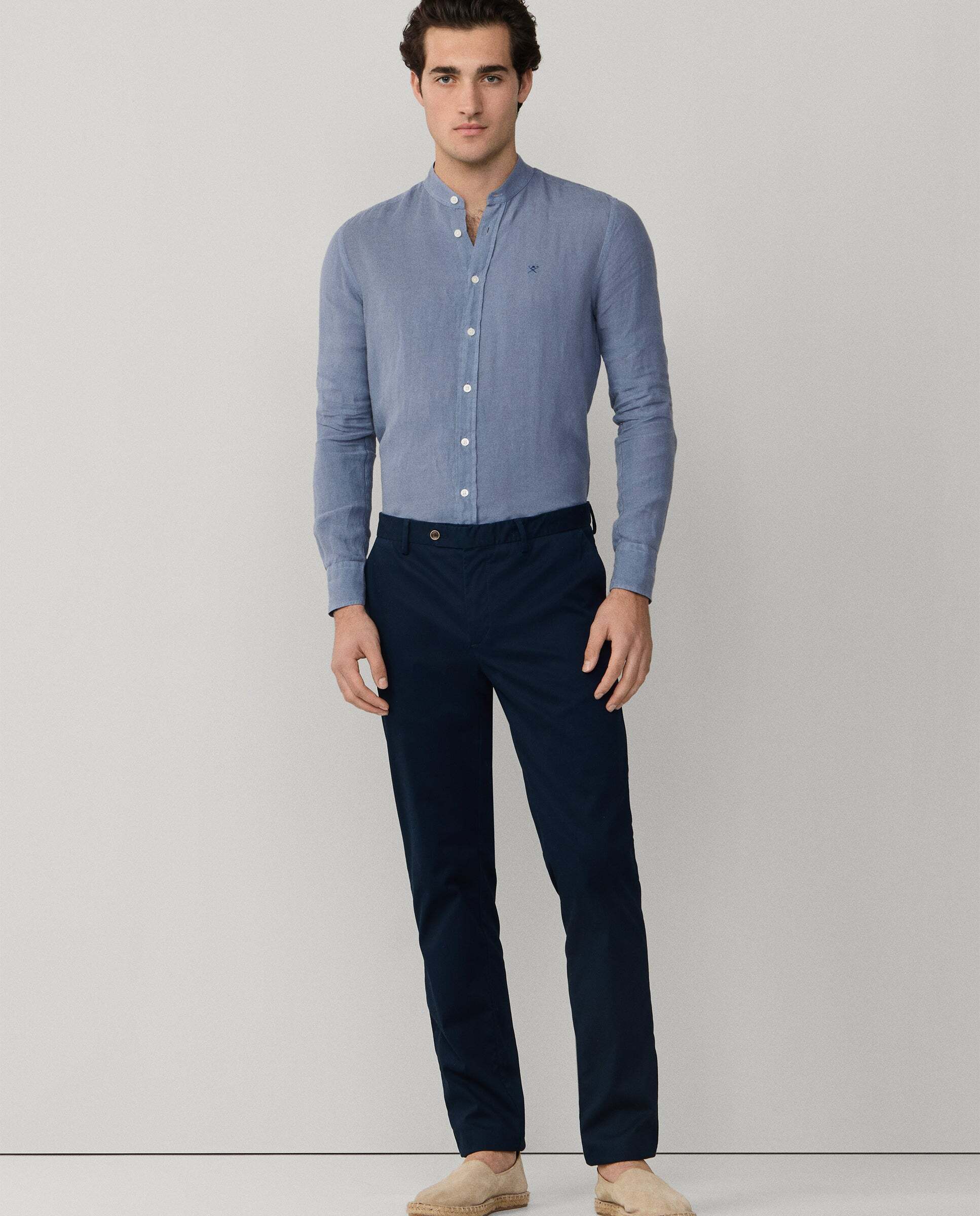 Hackett - Chino de hombre texturizado sanderson fit clásico.