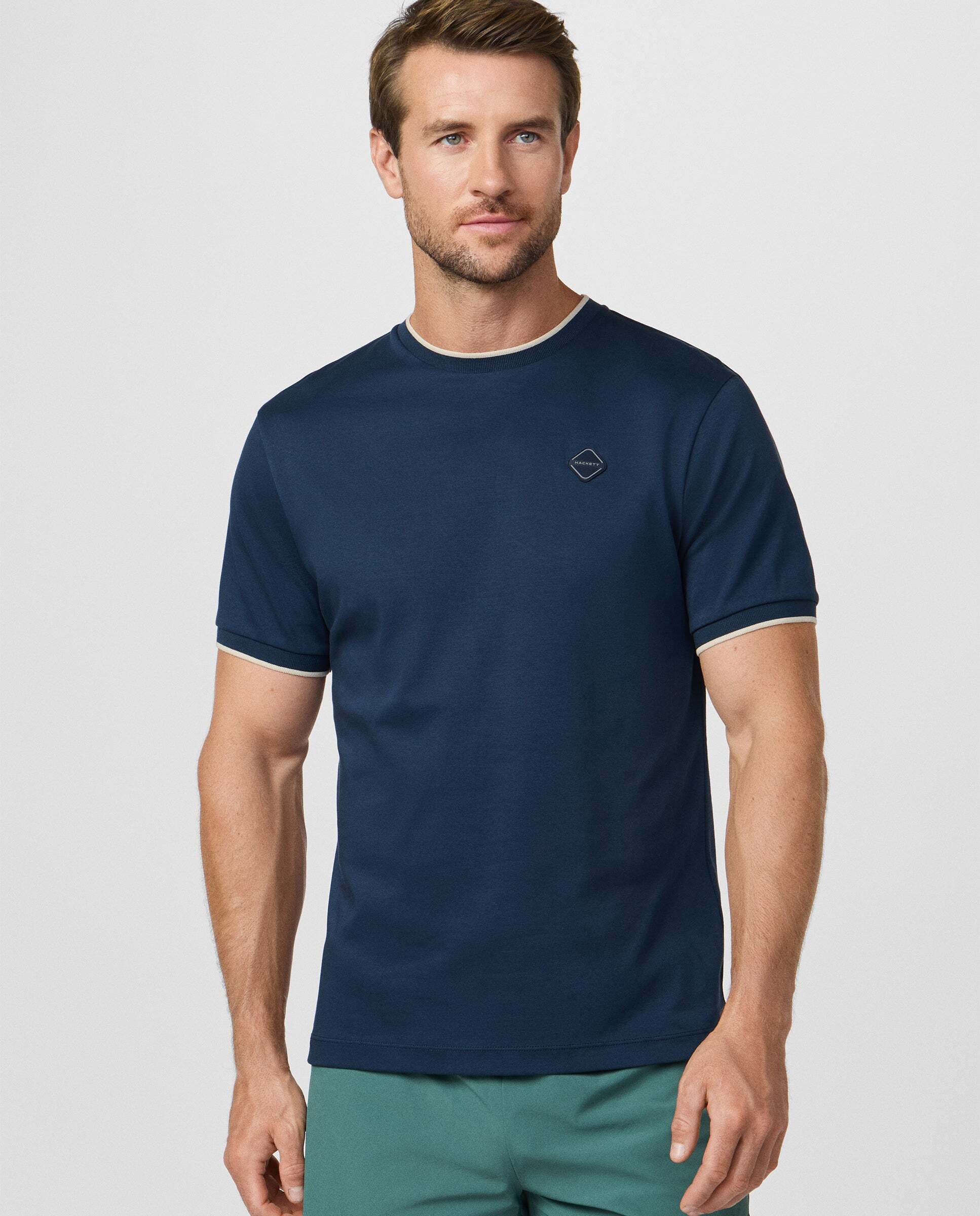 Hackett - Camiseta de hombre con logo fit clásico.