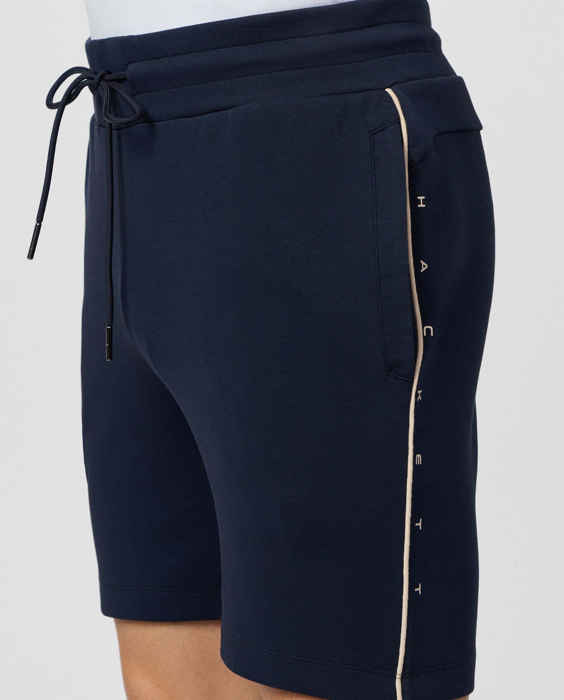 Bermudas de hombre de felpa con logo - Hackett - Azul marino Azul marino-4