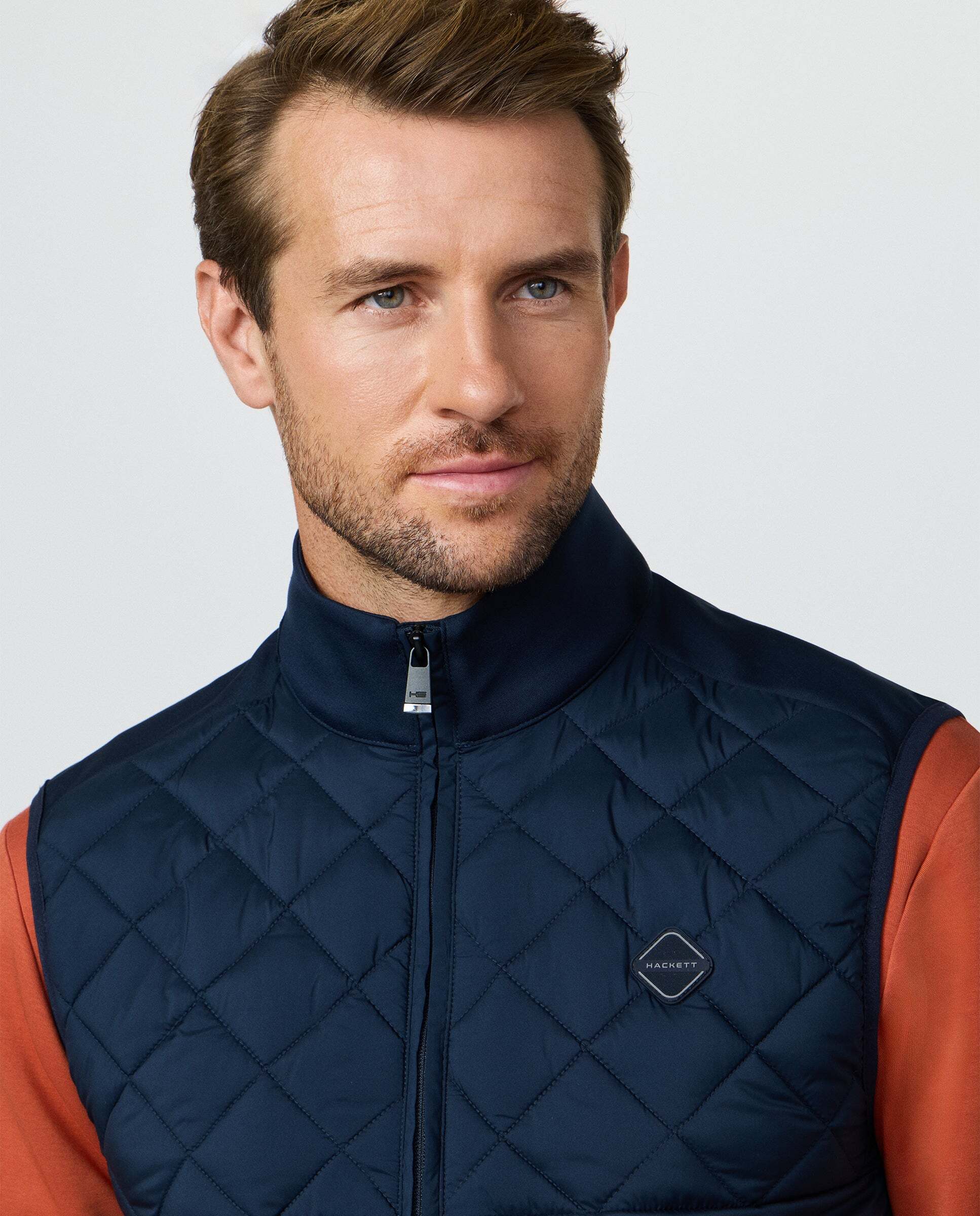 Chaleco de hombre ligero elástico - Hackett - Azul Azul-4