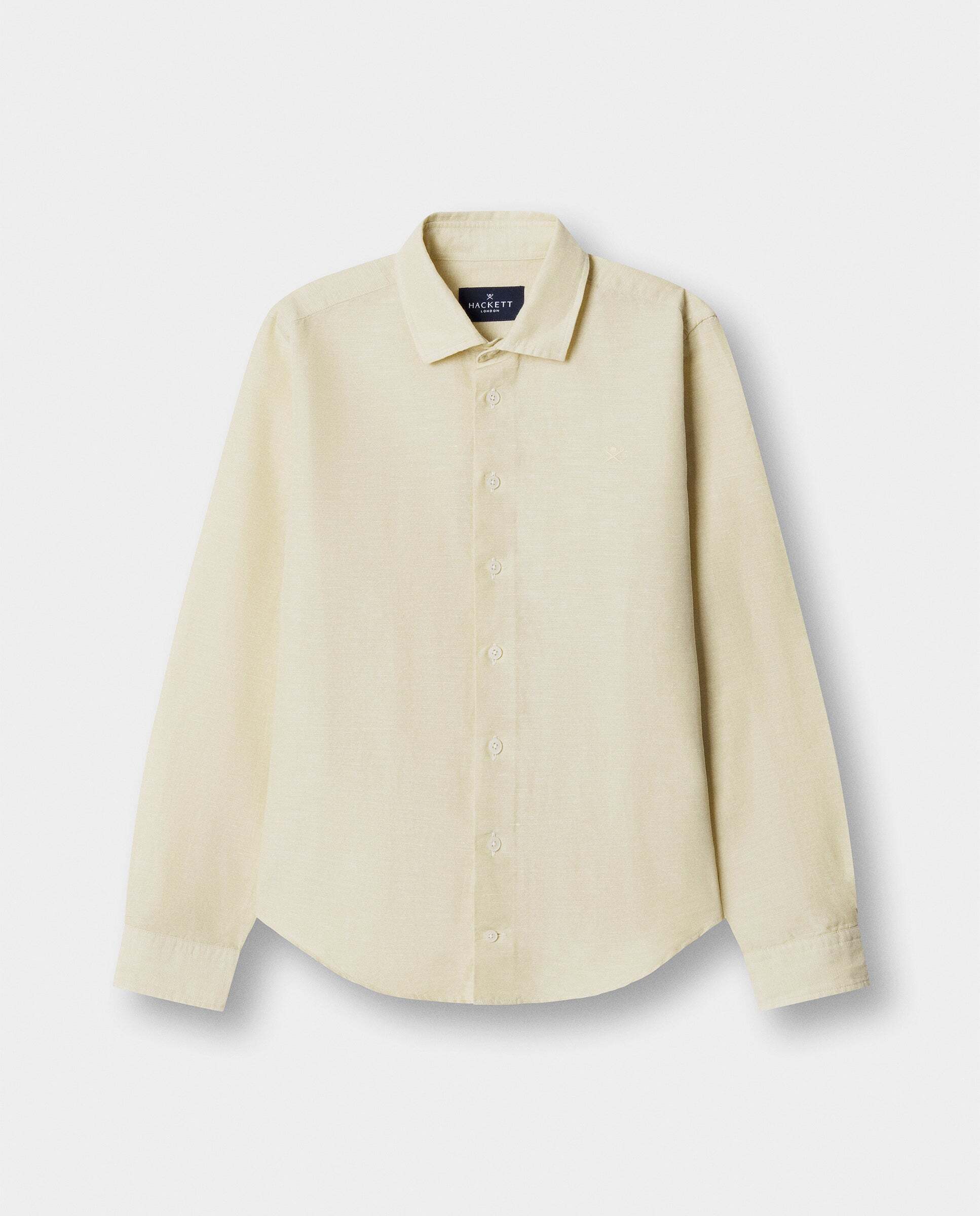 Camisa de algodón y lino de niño