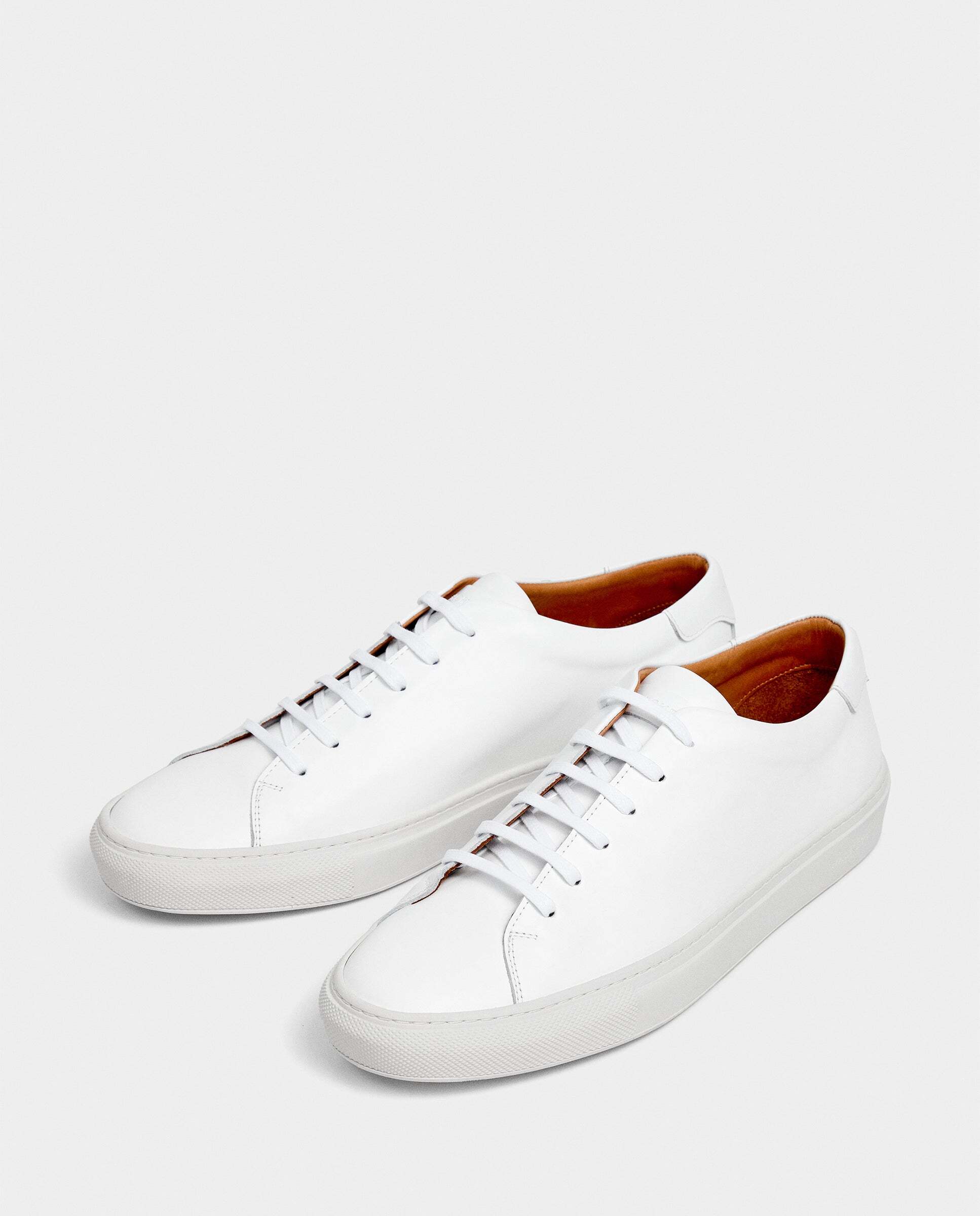 Zapatillas urbanas de piel idol derby - Hackett - Blanco Blanco-2