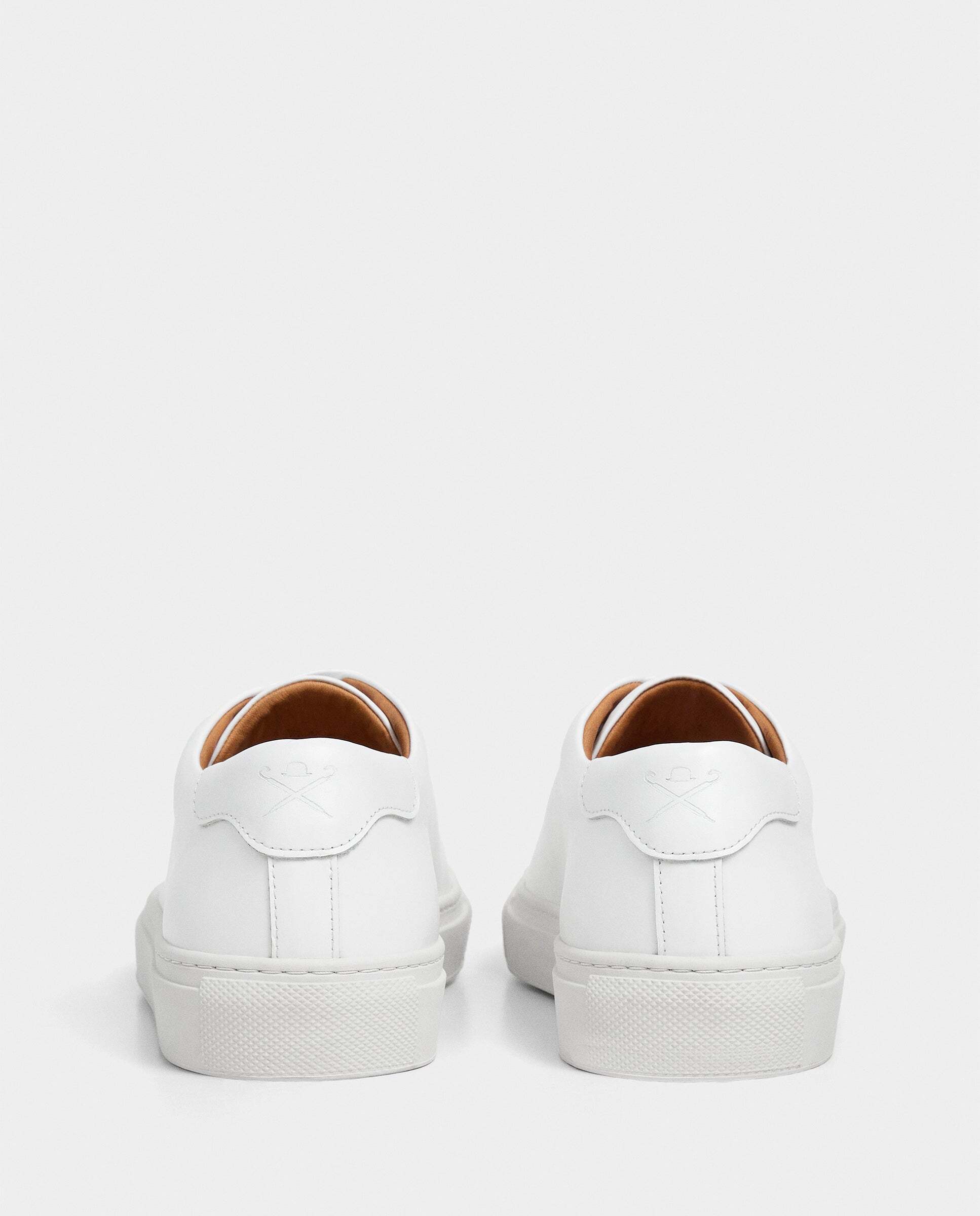 Zapatillas urbanas de piel idol derby - Hackett - Blanco Blanco-4