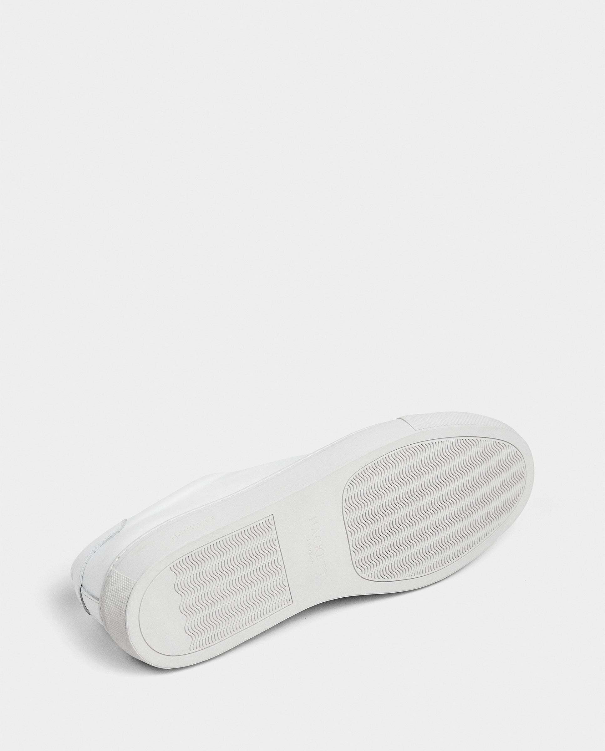 Zapatillas urbanas de piel idol derby - Hackett - Blanco Blanco-6