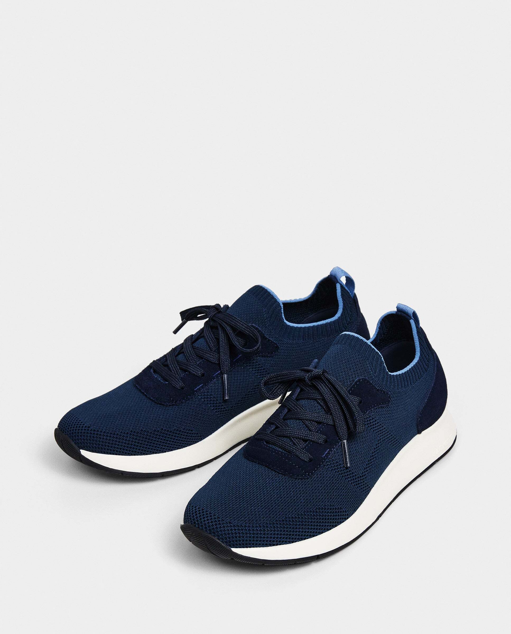 Zapatillas de hombre tipo calcetín h-runner - Hackett - Azul marino Azul marino-3