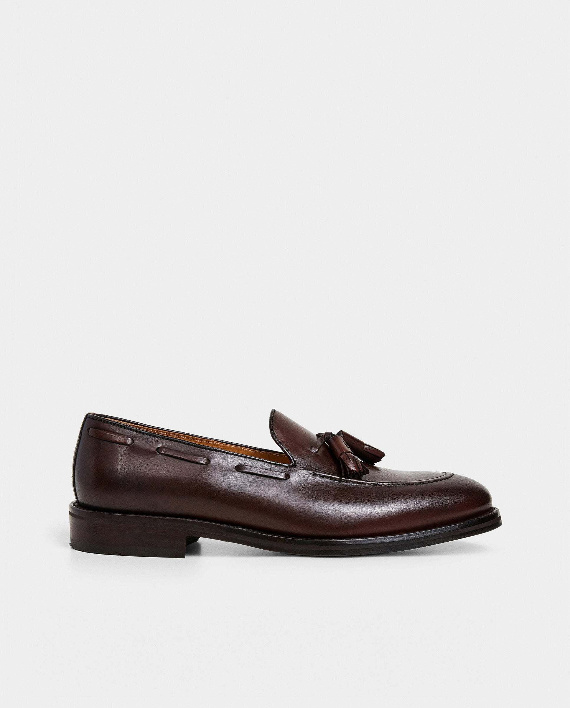 Hackett - Mocasines de hombre de piel mayfair crust.