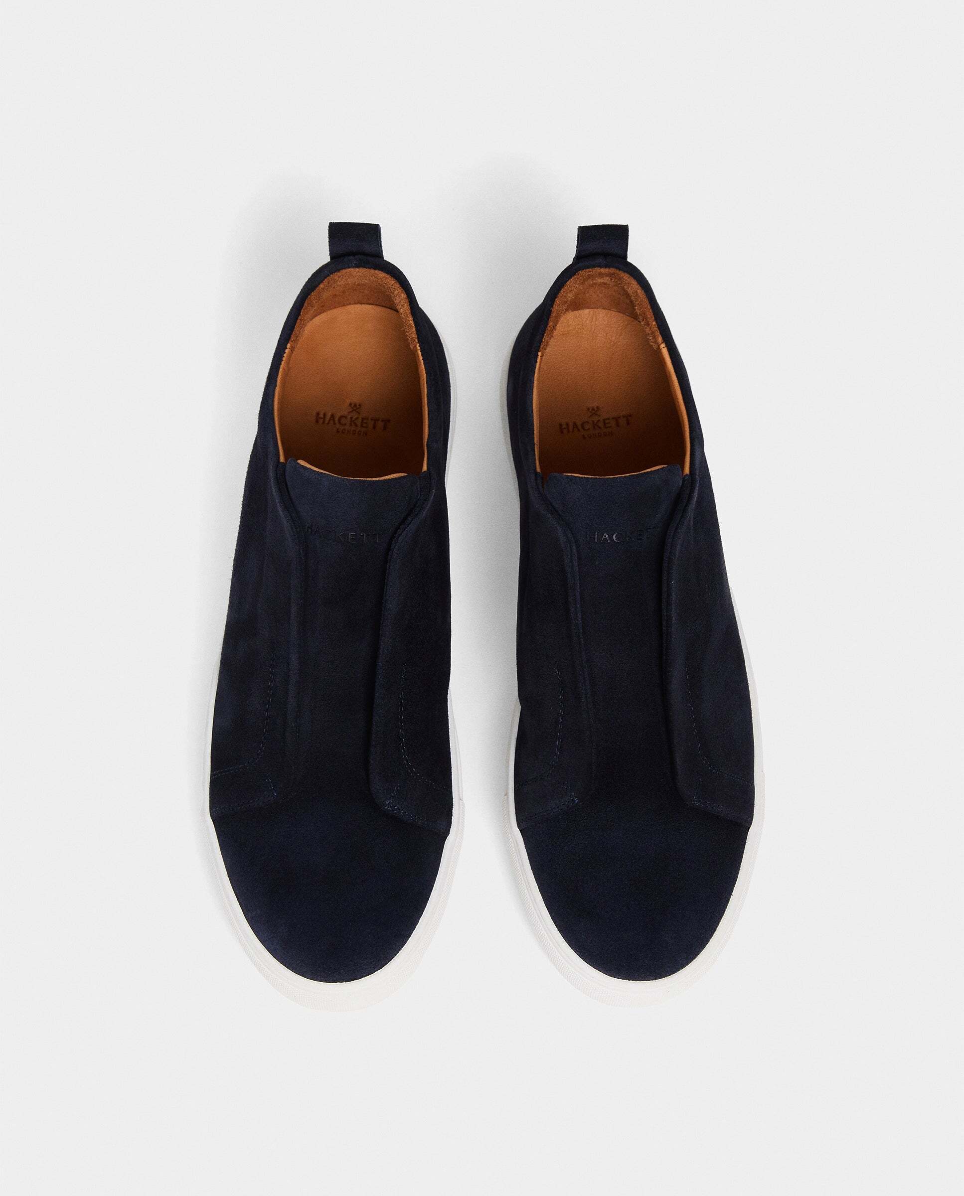 Zapatos slip on de ante vision - Hackett - Azul marino Azul marino-3