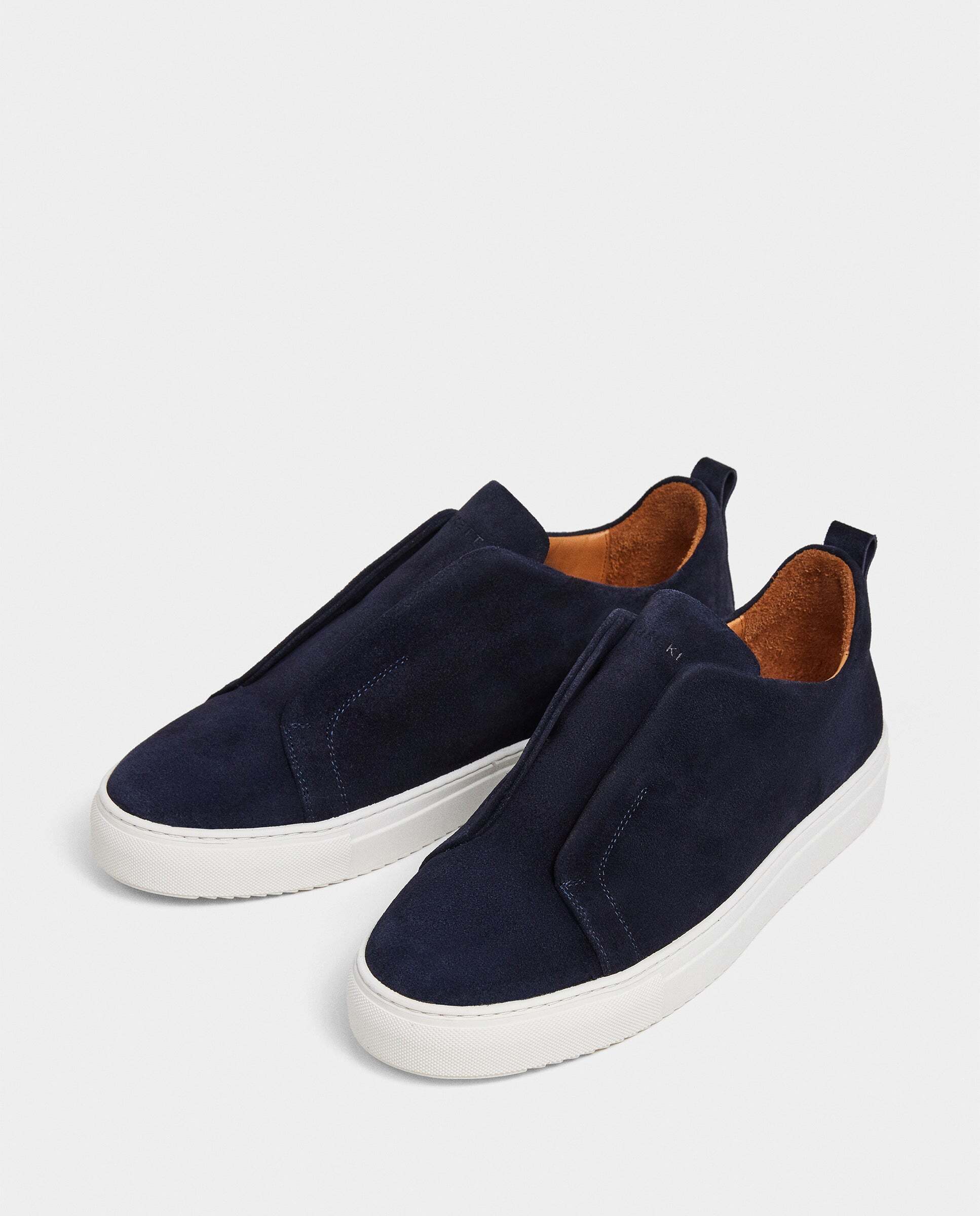 Zapatos slip on de ante vision - Hackett - Azul marino Azul marino-2