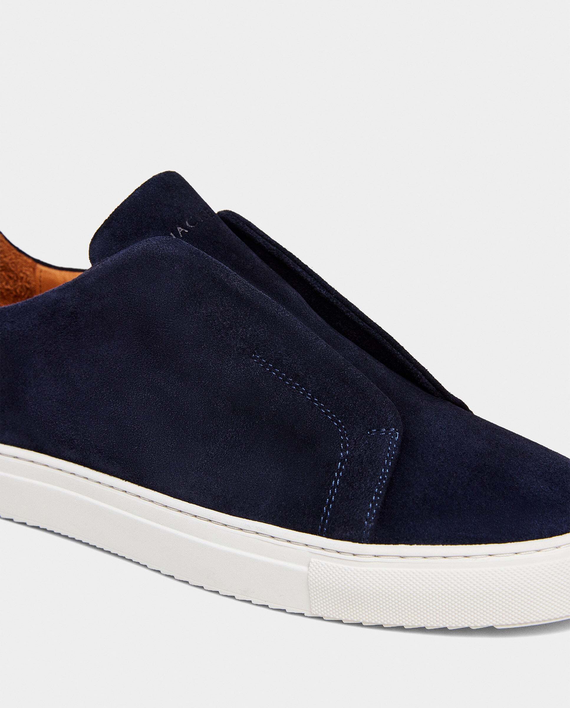 Zapatos slip on de ante vision - Hackett - Azul marino Azul marino-5