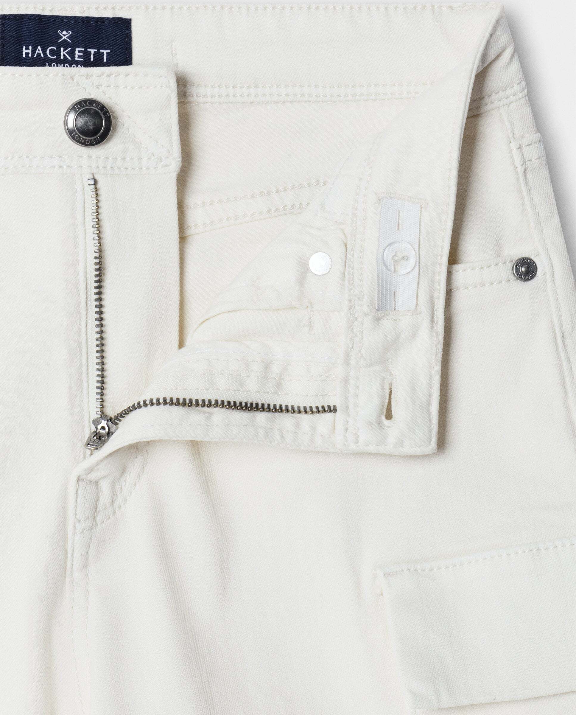 Shorts vaqueros cargo de niño - Hackett - Blanco Blanco-2