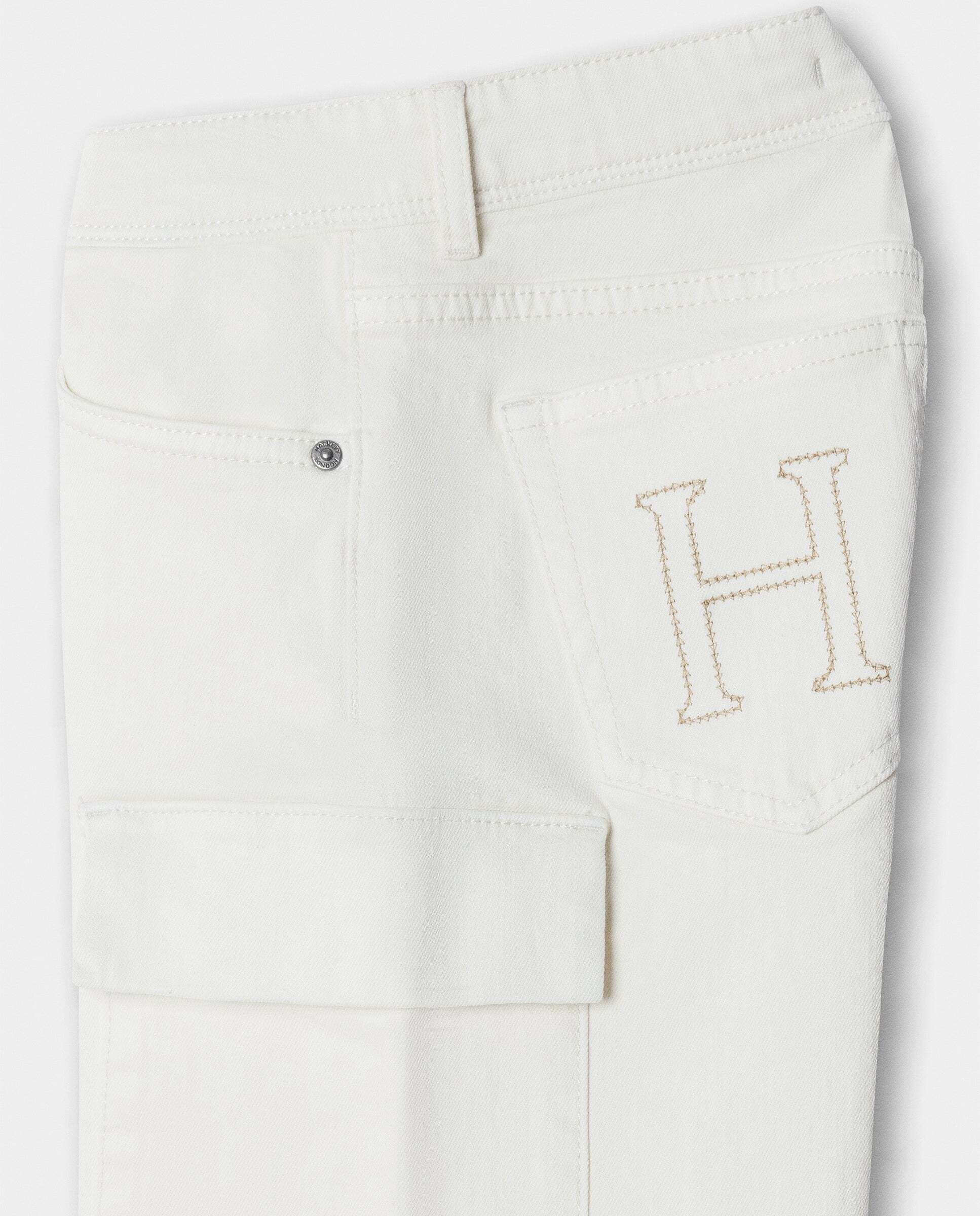 Shorts vaqueros cargo de niño - Hackett - Blanco Blanco-4