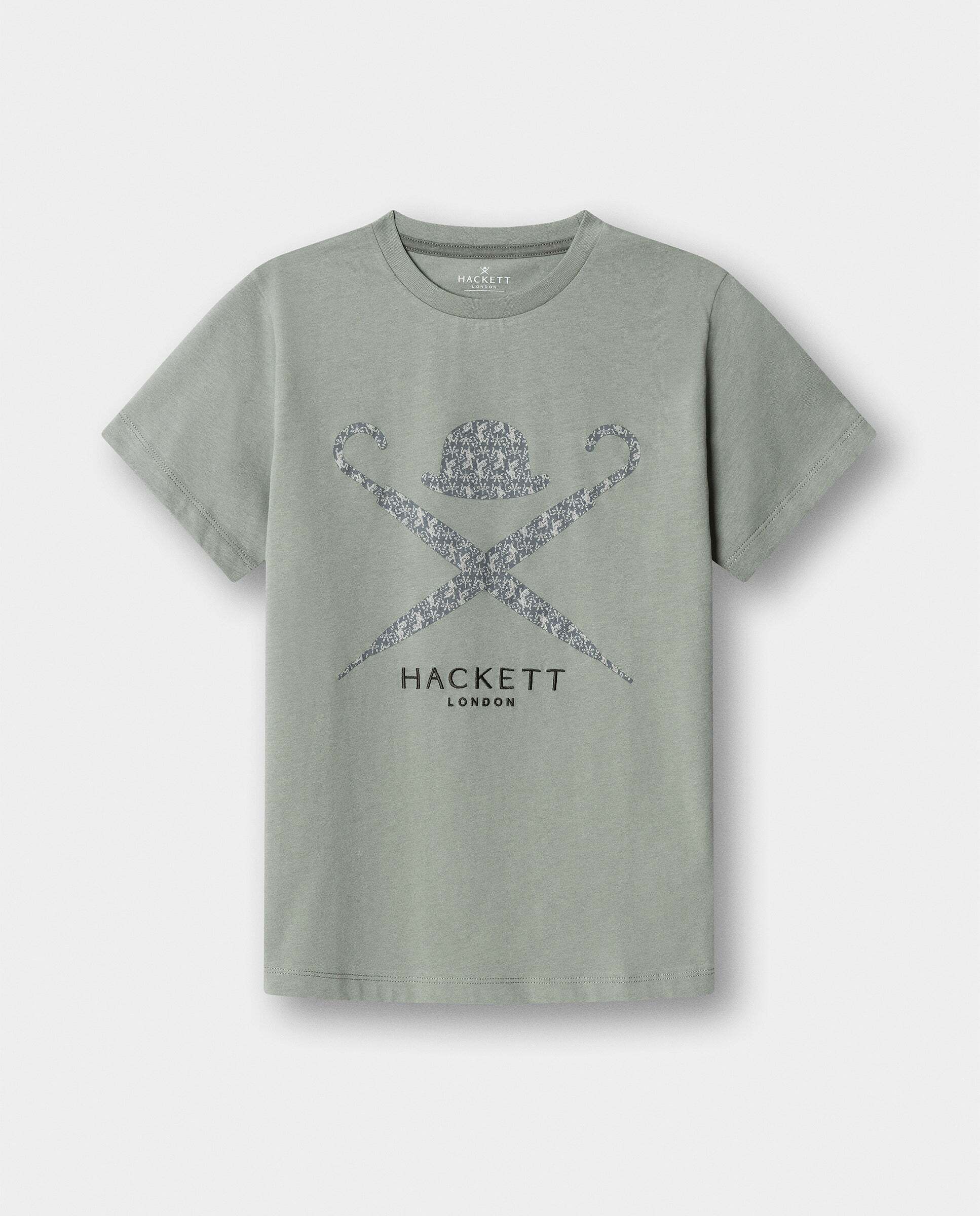 Camiseta Tiger Logo de niño - Hackett - Verde claro Verde claro-1