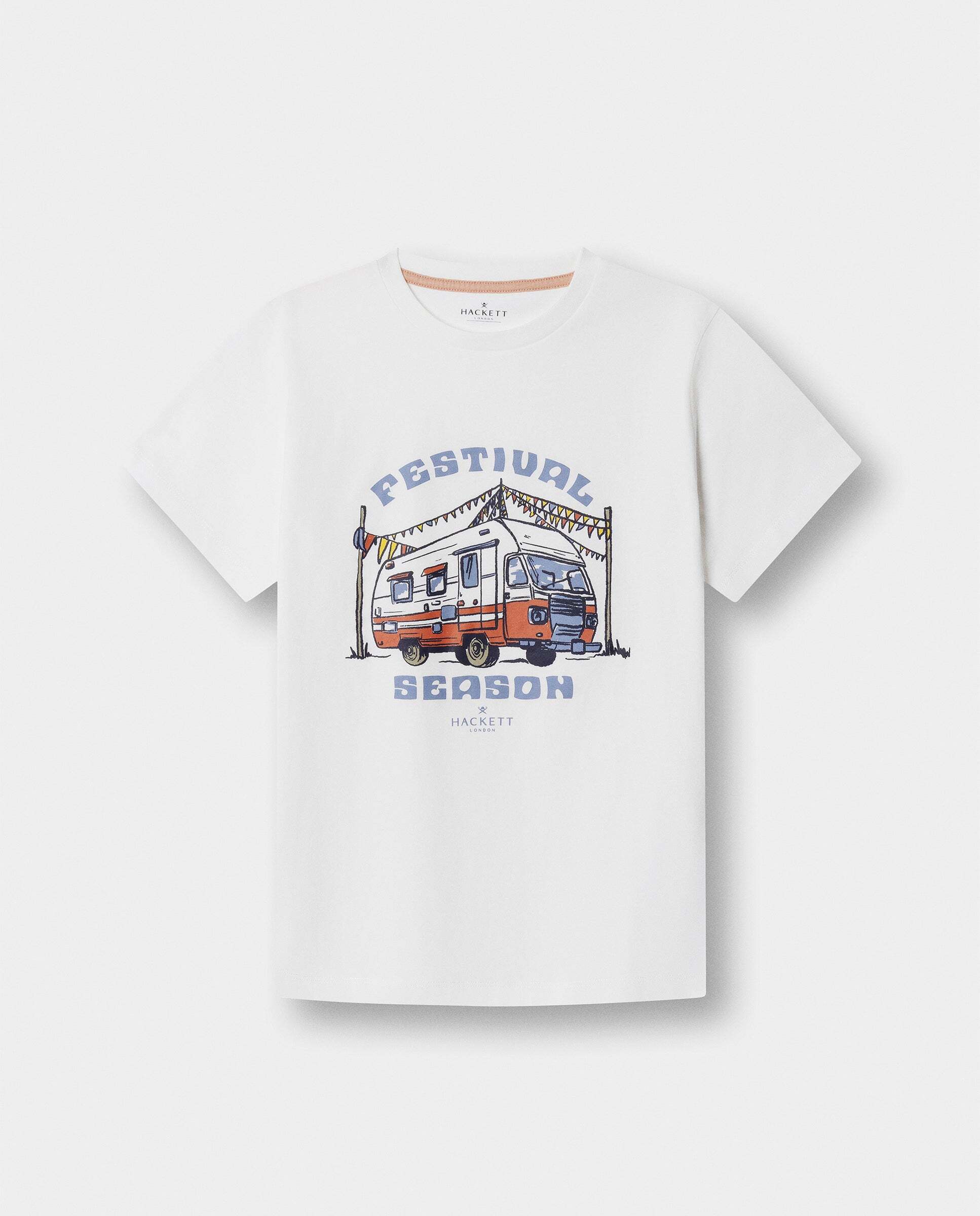 Camiseta Festival Camper de niño - Hackett - Blanco Blanco-1