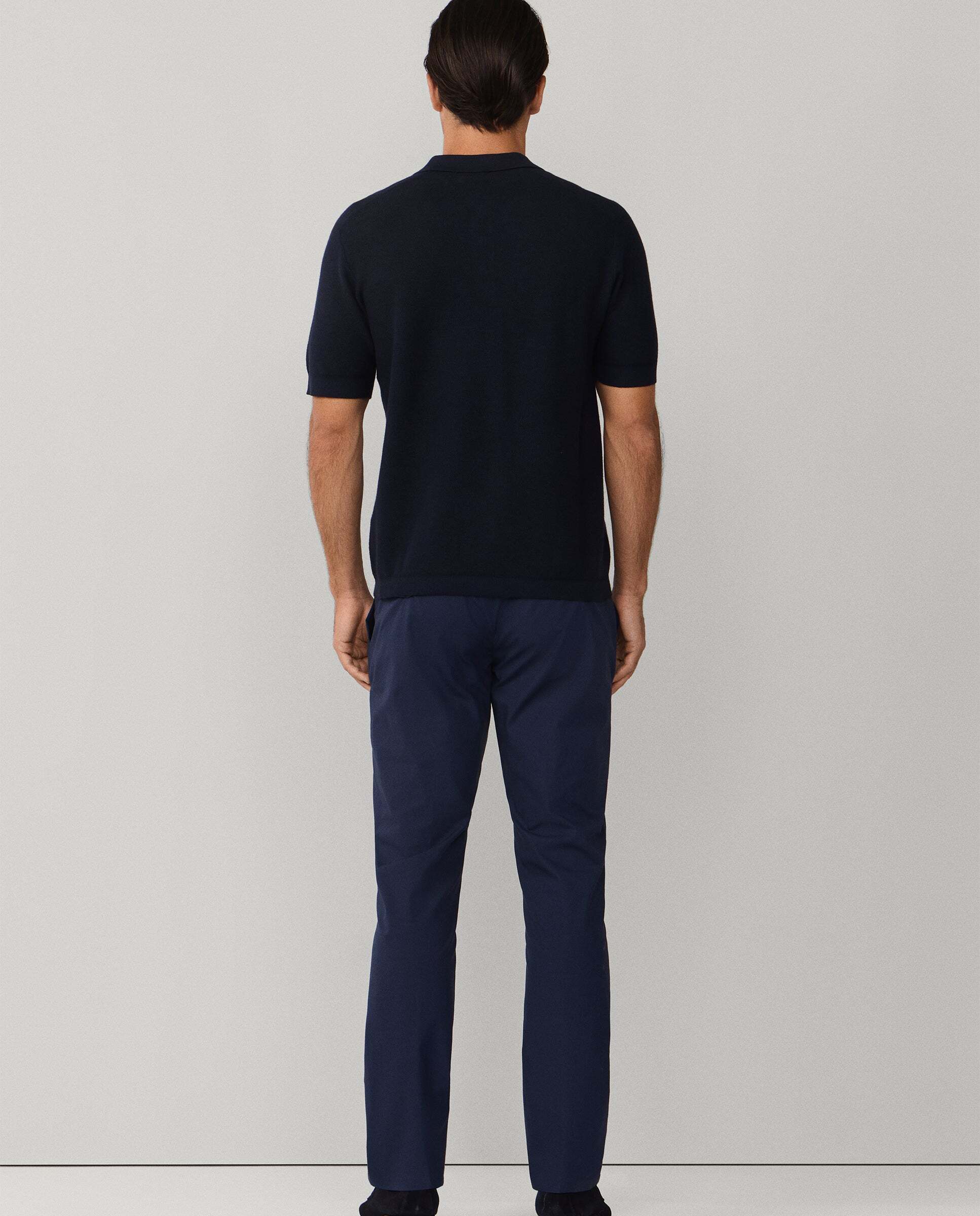 Polo de hombre de punto manga corta fit clásico - Hackett - Azul marino Azul marino-3