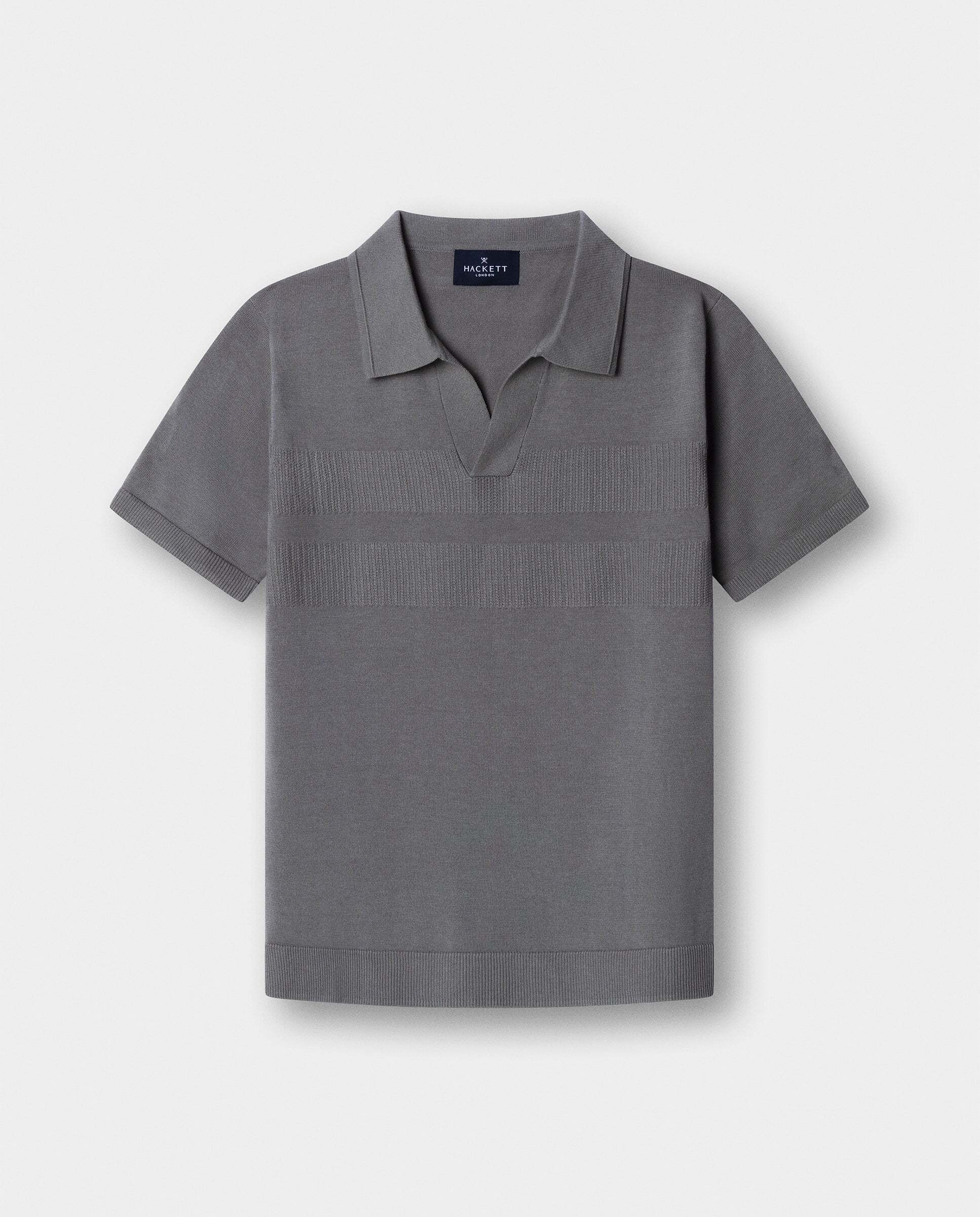Polo Textured Knit de niño - Hackett - Kaki Kaki-1
