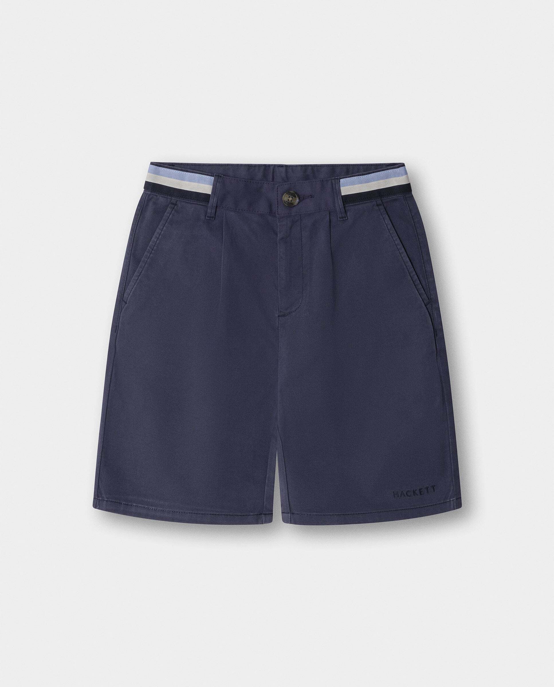 Shorts con pinzas de niño - Hackett - Azul marino Azul marino-1