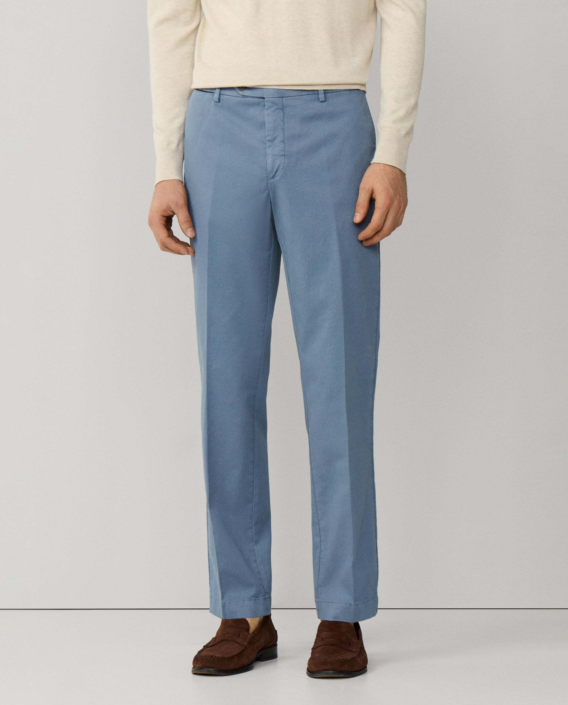 Chino sanderson algodón elástico fit tailored - Hackett - Azul grisáceo Azul grisáceo-2