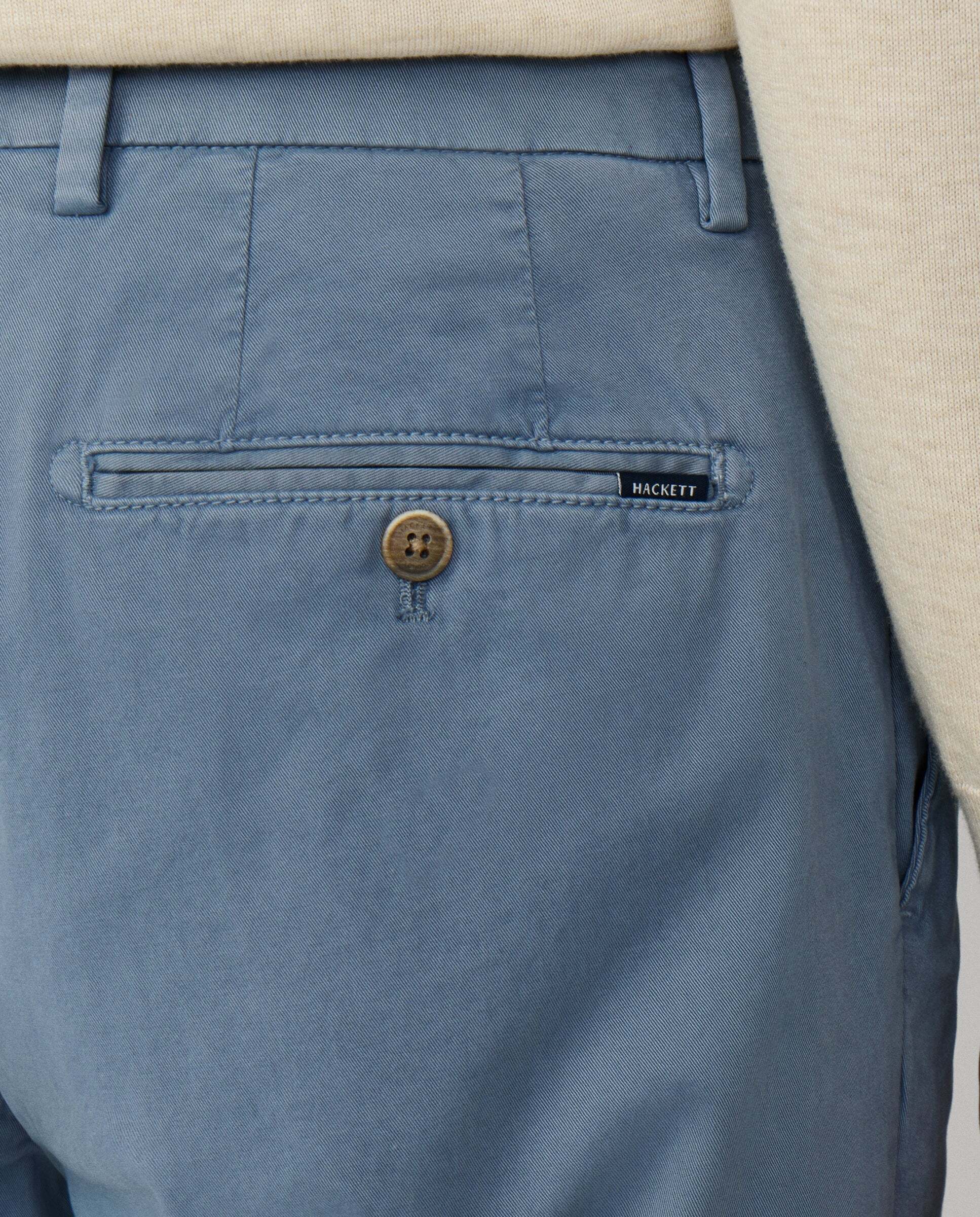 Chino sanderson algodón elástico fit tailored - Hackett - Azul grisáceo Azul grisáceo-5