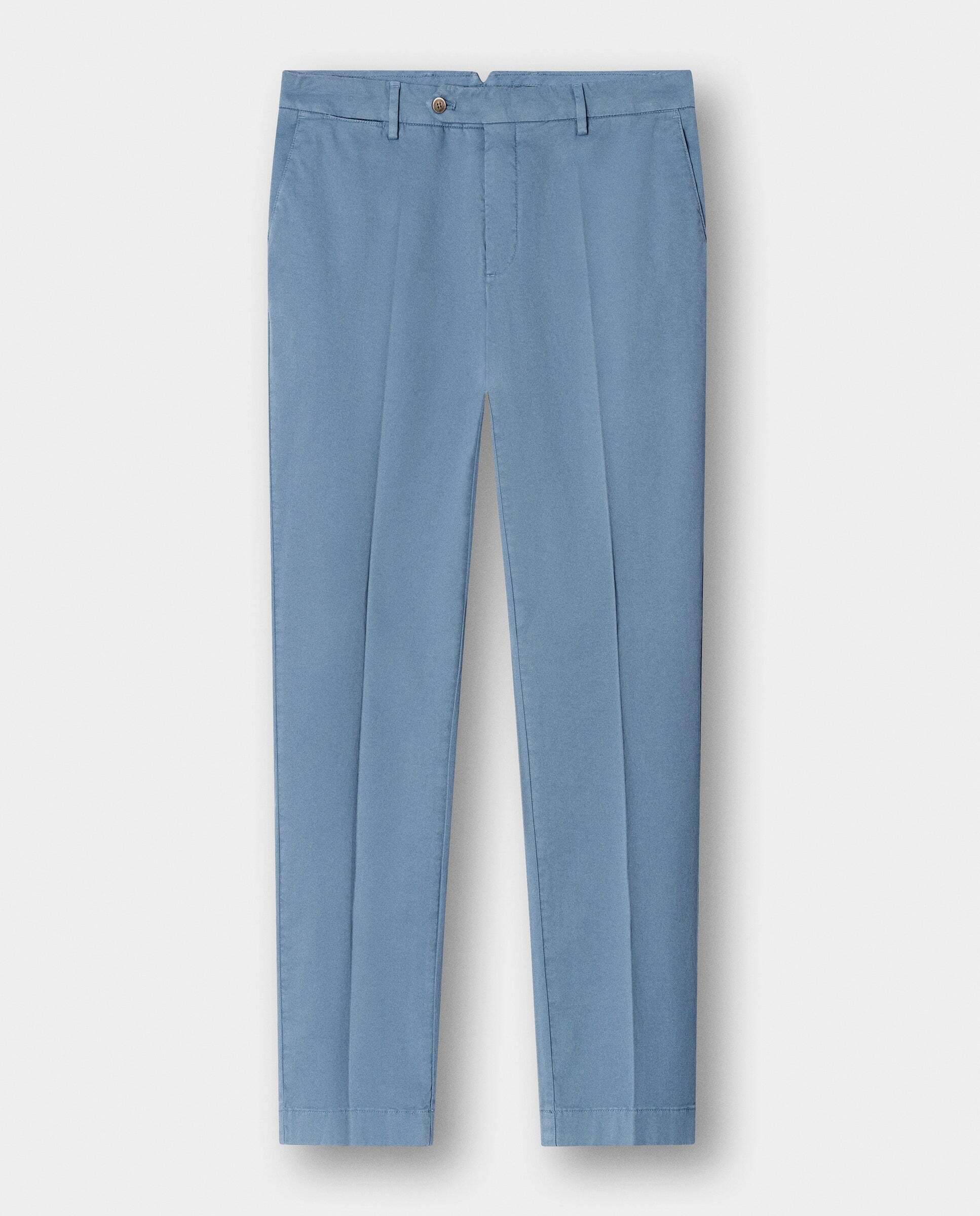 Chino sanderson algodón elástico fit tailored - Hackett - Azul grisáceo Azul grisáceo-9