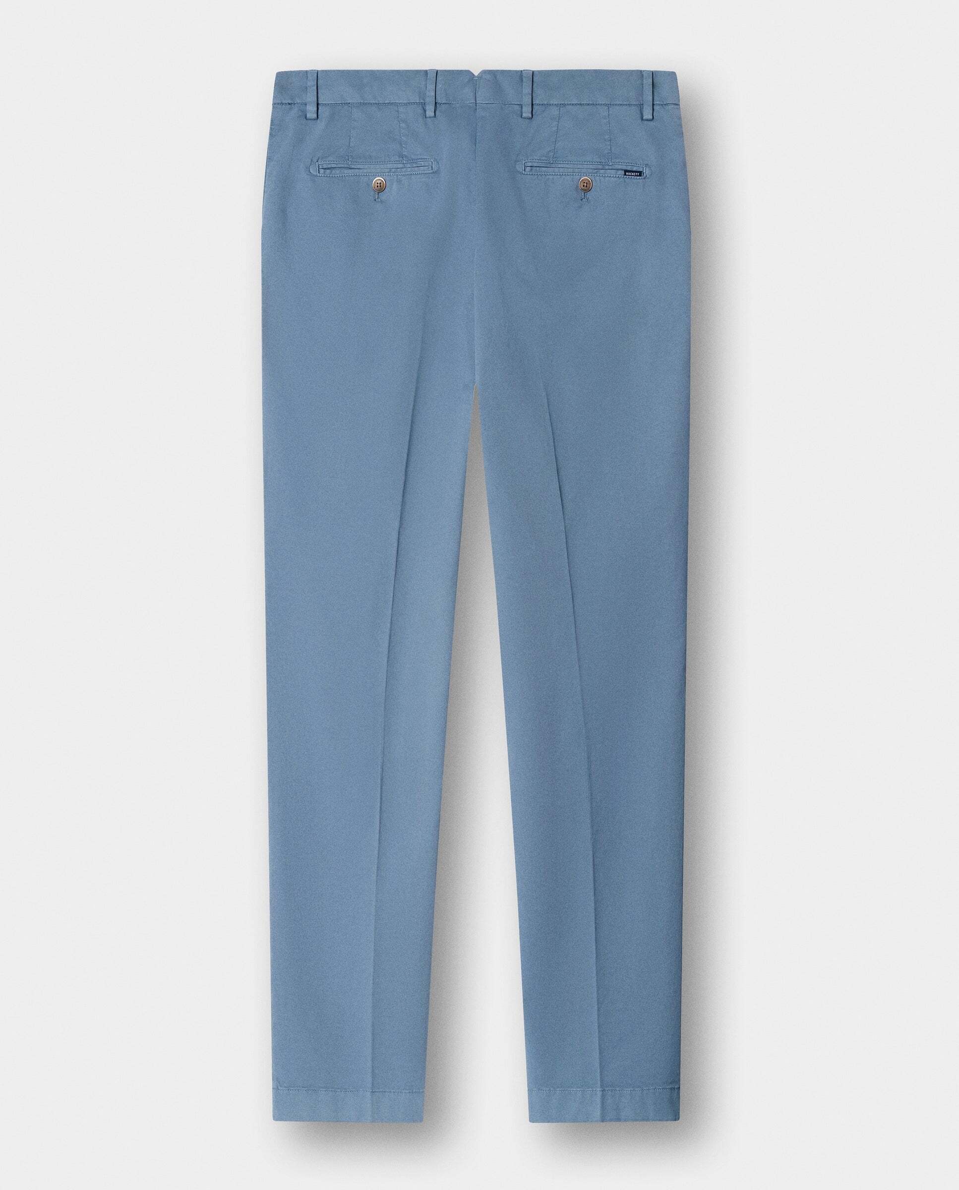 Chino sanderson algodón elástico fit tailored - Hackett - Azul grisáceo Azul grisáceo-8