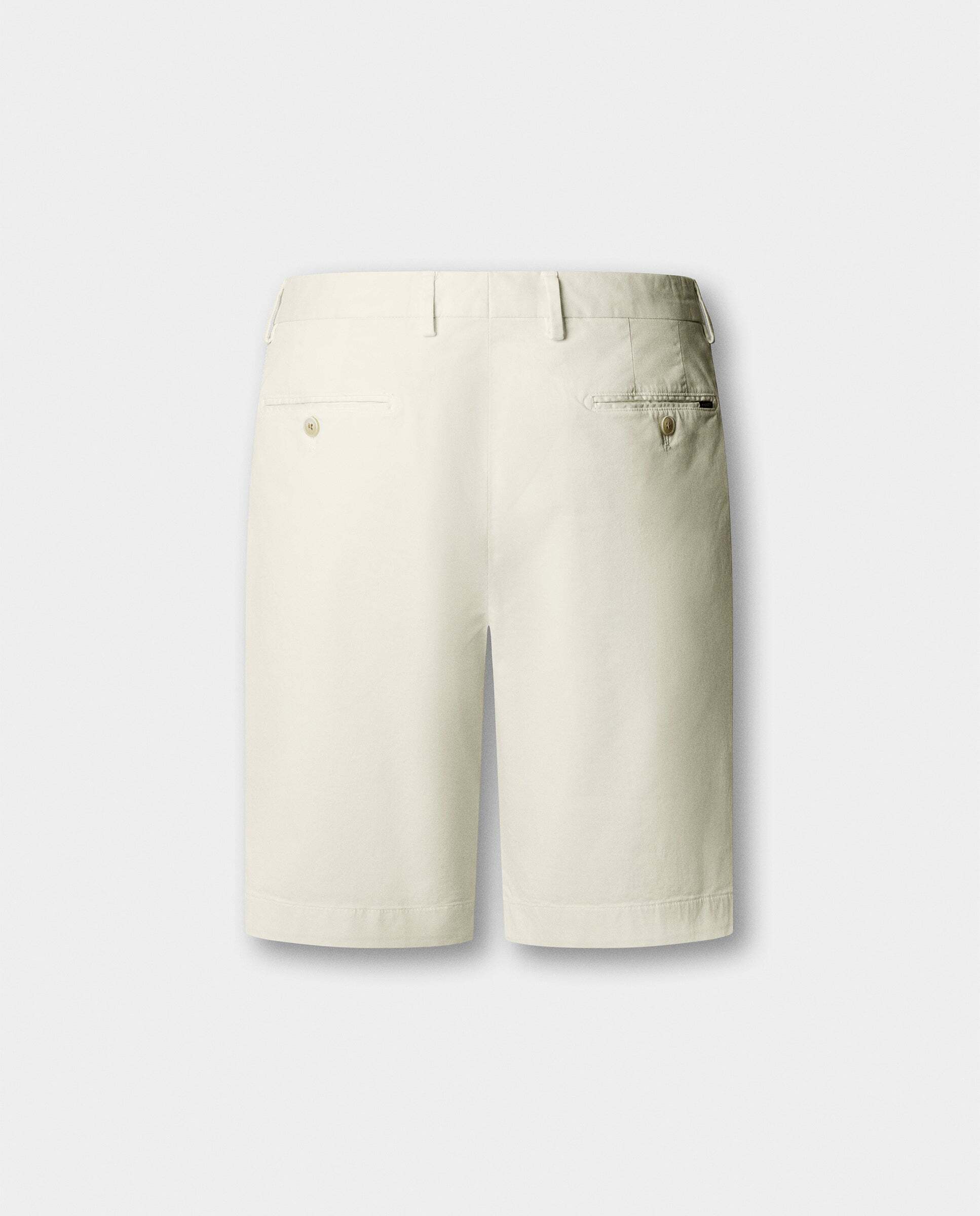 Bermuda chino de hombre sanderson fit tailored - Hackett - Blanco Blanco-8