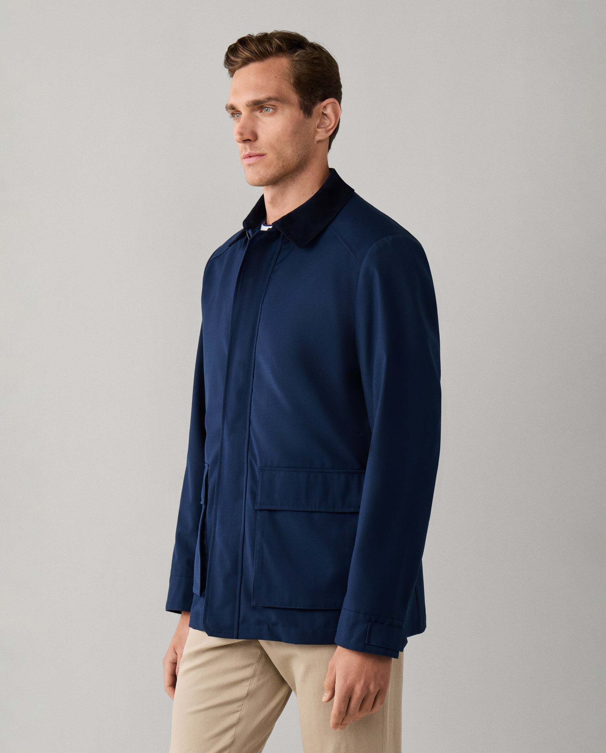 Abrigo con 2 bolsillos - Hackett - Azul Azul-7