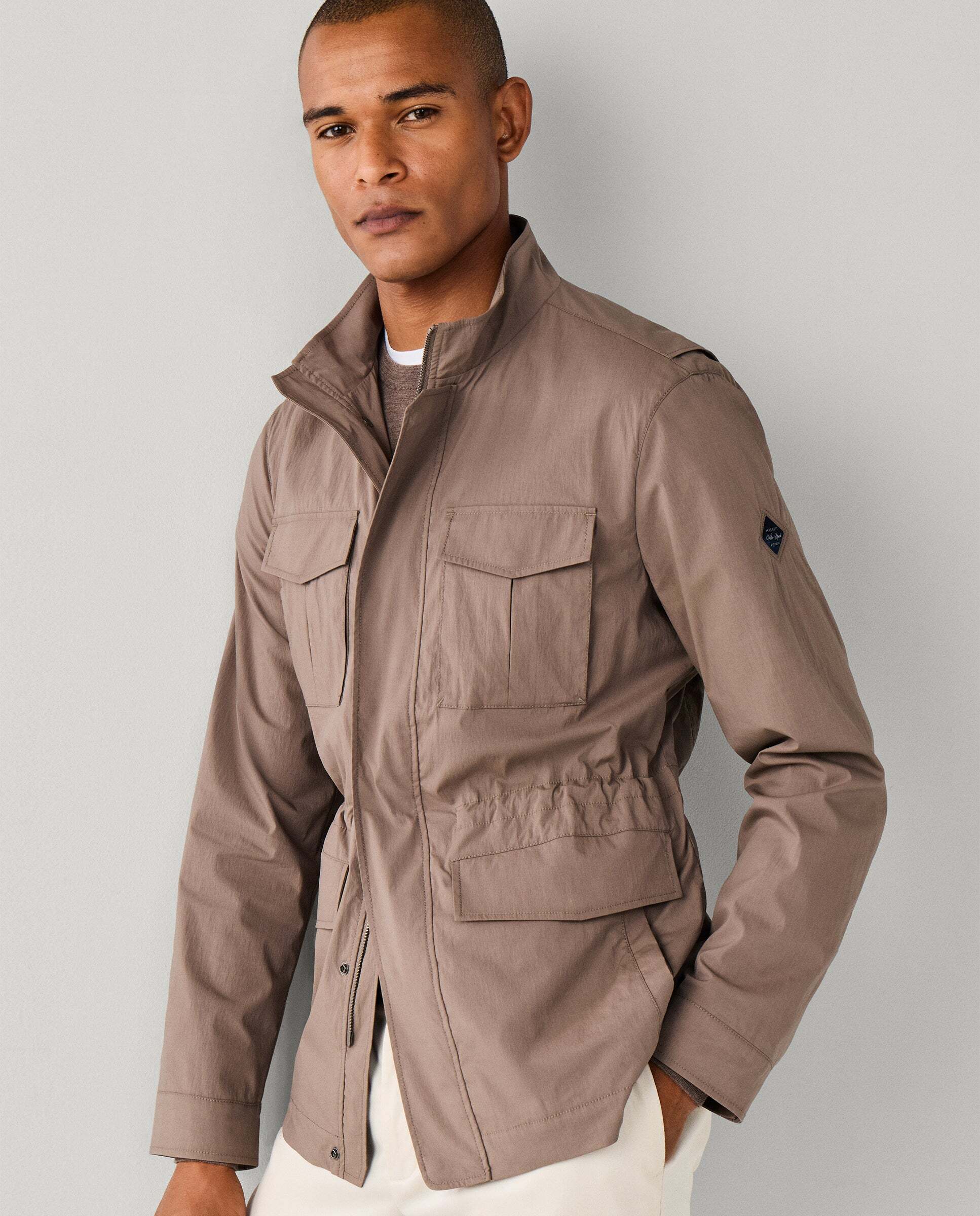 Chaqueta de hombre sahariana mezcla de algodón - Hackett - Beige Beige-7