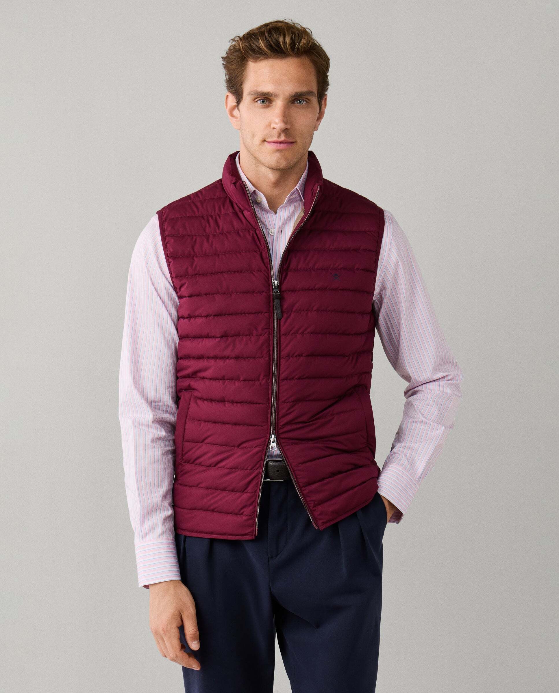 Chaleco de hombre ultraligero - Hackett - Rojo Rojo-1