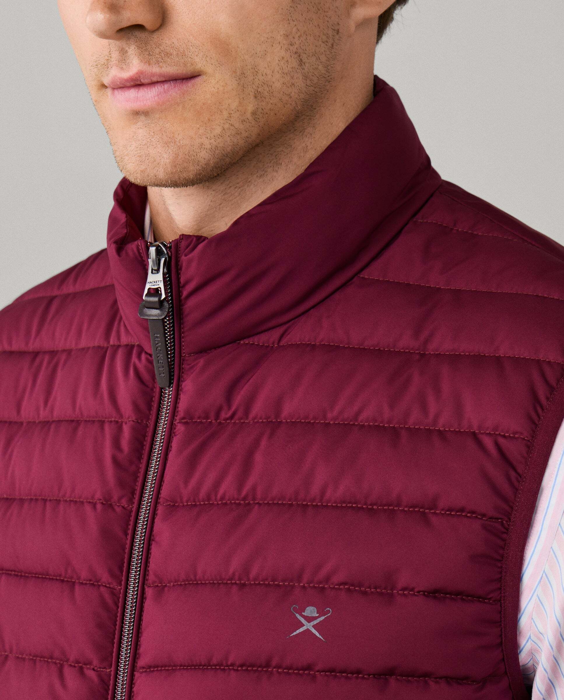 Chaleco de hombre ultraligero - Hackett - Rojo Rojo-4