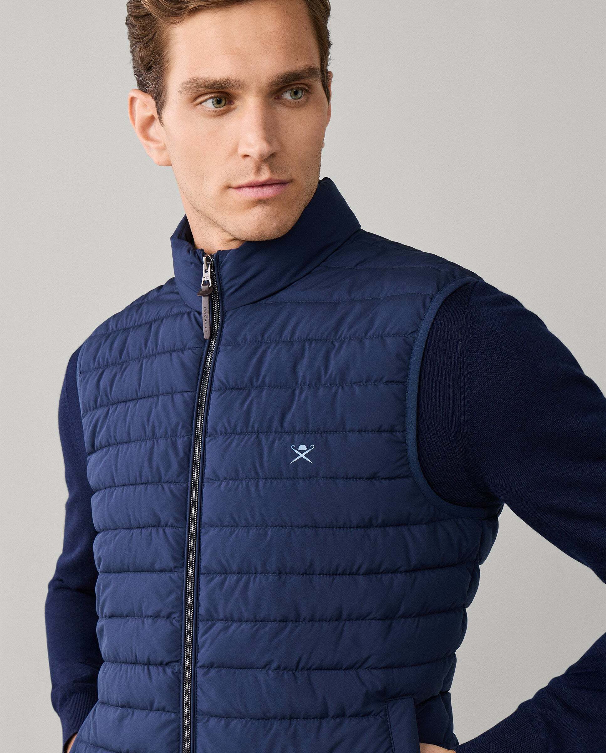Chaleco de hombre ultraligero - Hackett - Azul marino Azul marino-4