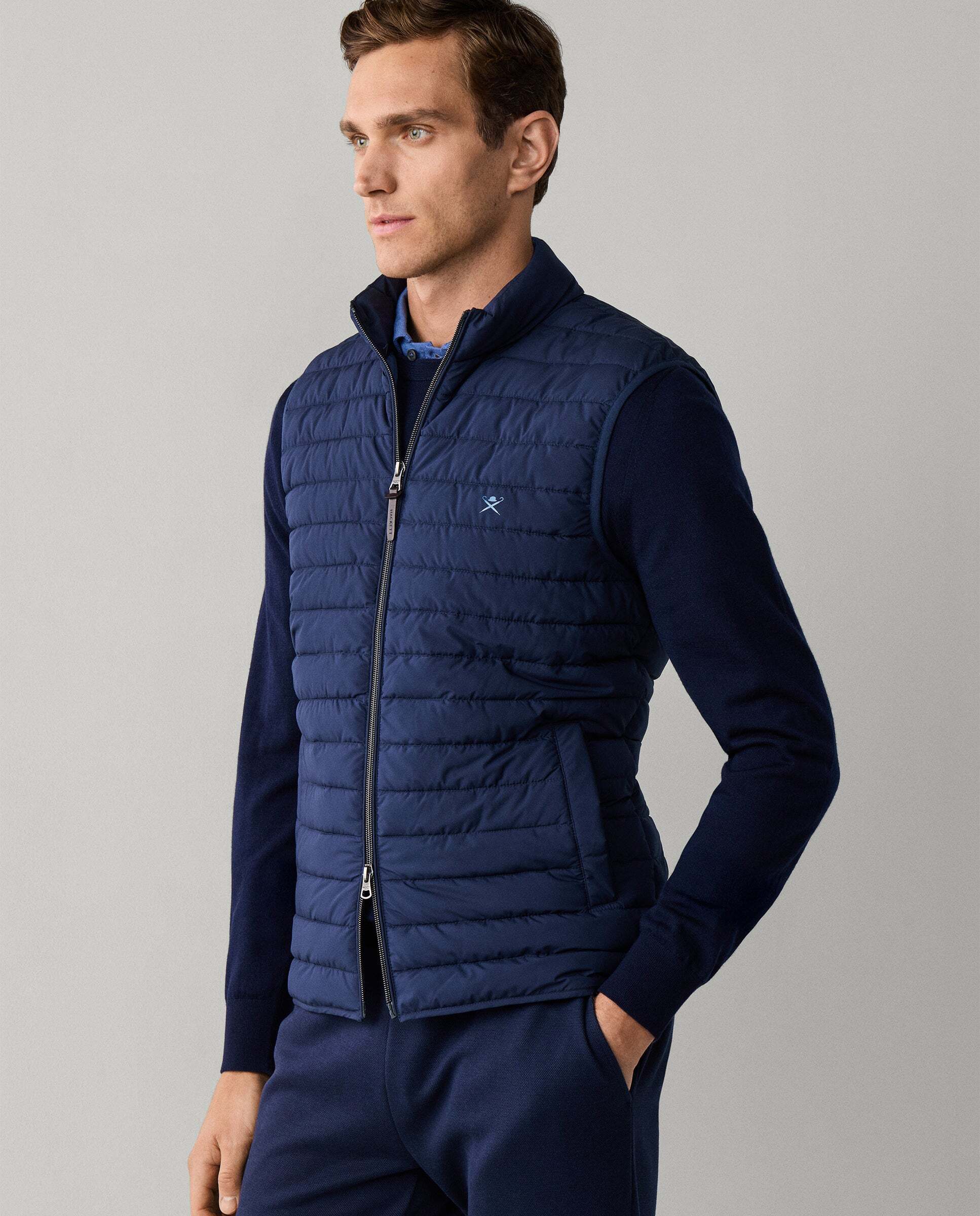 Chaleco de hombre ultraligero - Hackett - Azul marino Azul marino-6