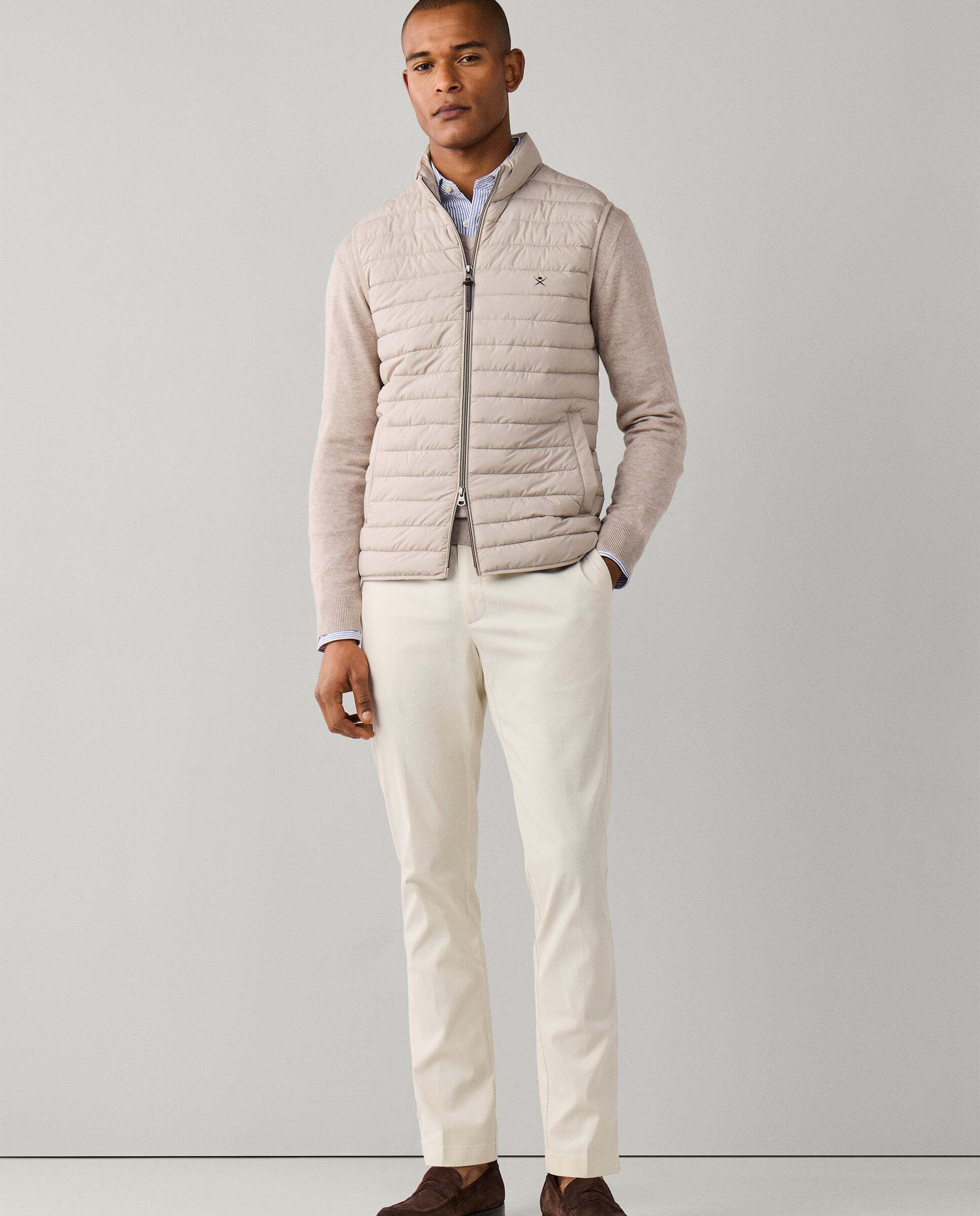 Chaleco de hombre ultraligero - Hackett - Natural Natural-2