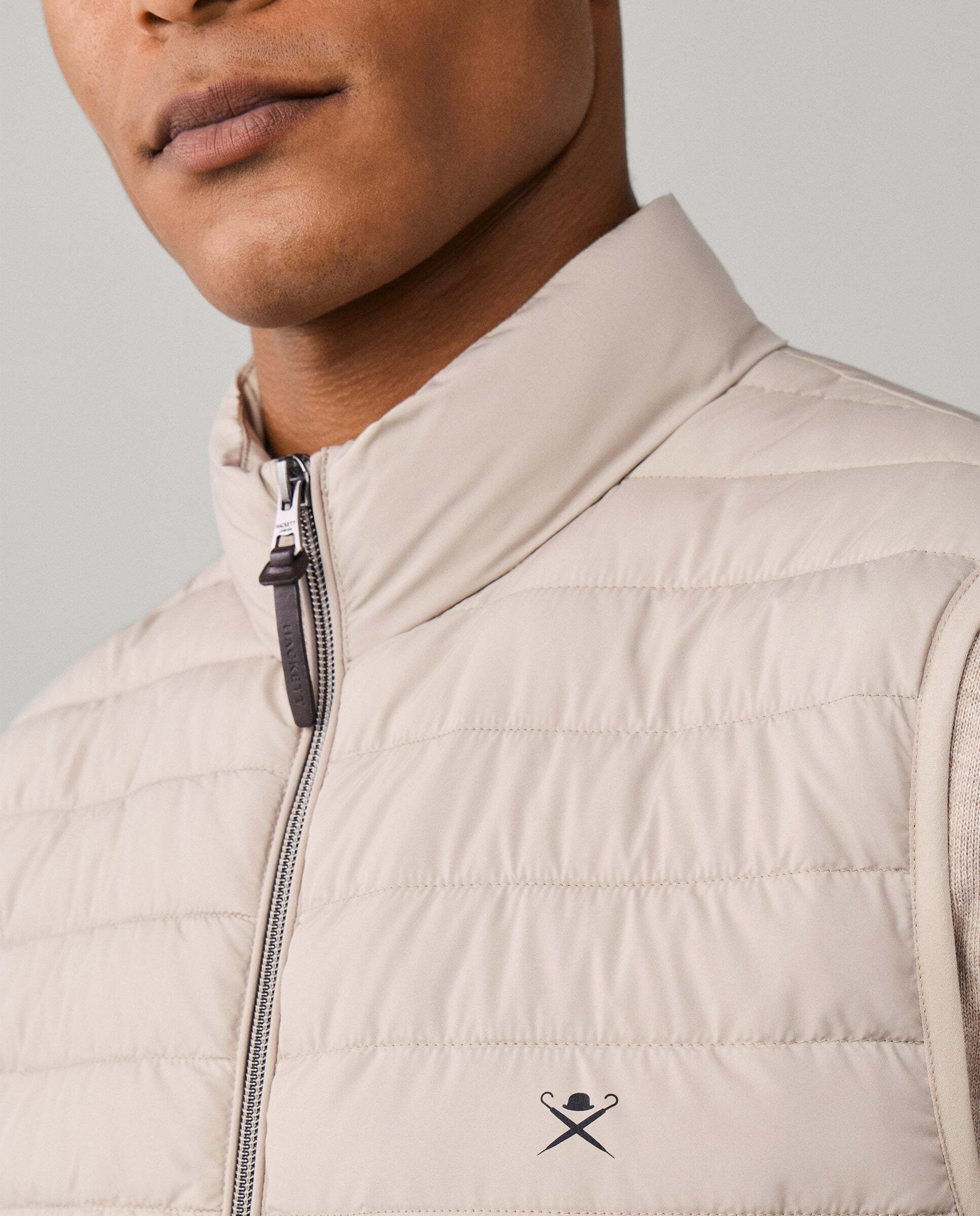 Chaleco de hombre ultraligero - Hackett - Natural Natural-5