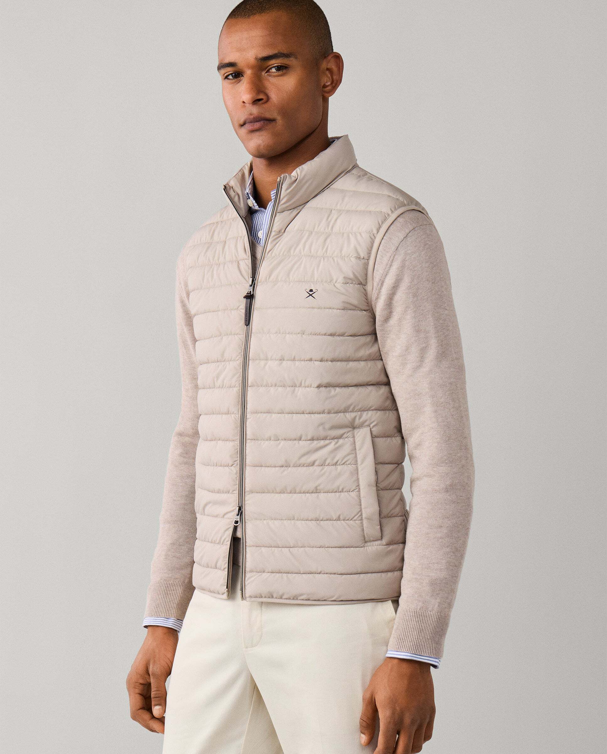Chaleco de hombre ultraligero - Hackett - Natural Natural-6