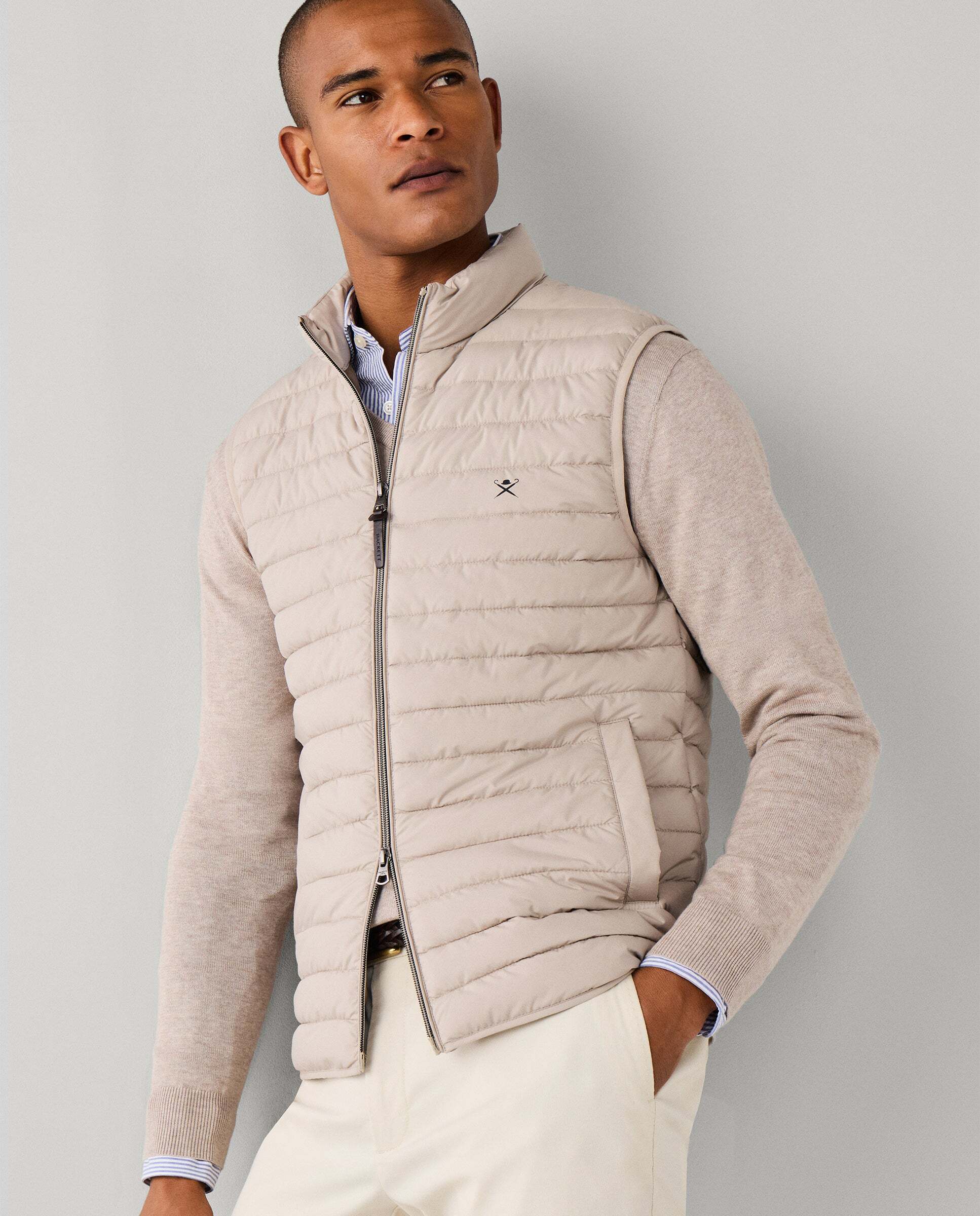 Chaleco de hombre ultraligero - Hackett - Natural Natural-7