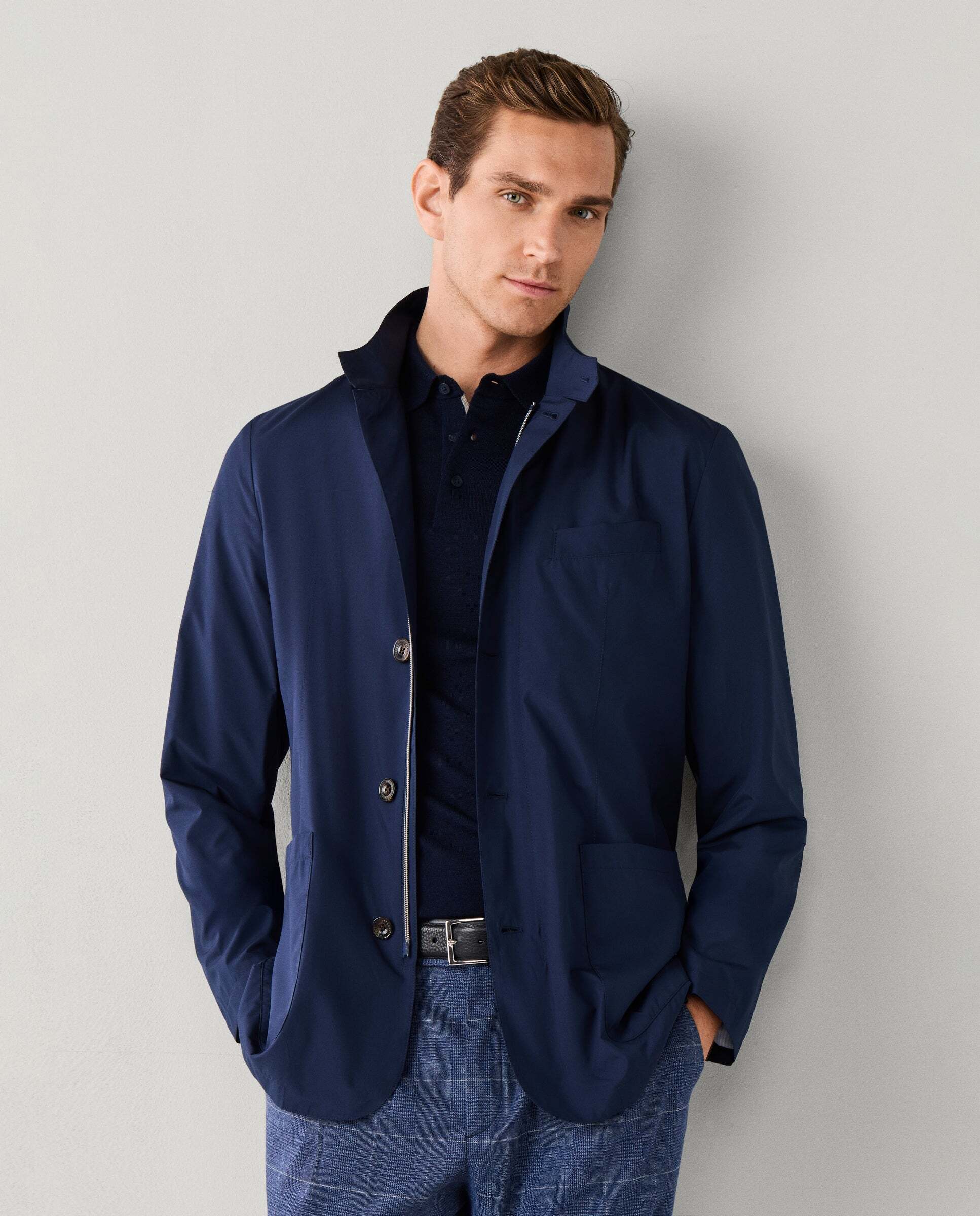 Americana de hombre ligera - Hackett - Azul Azul-8