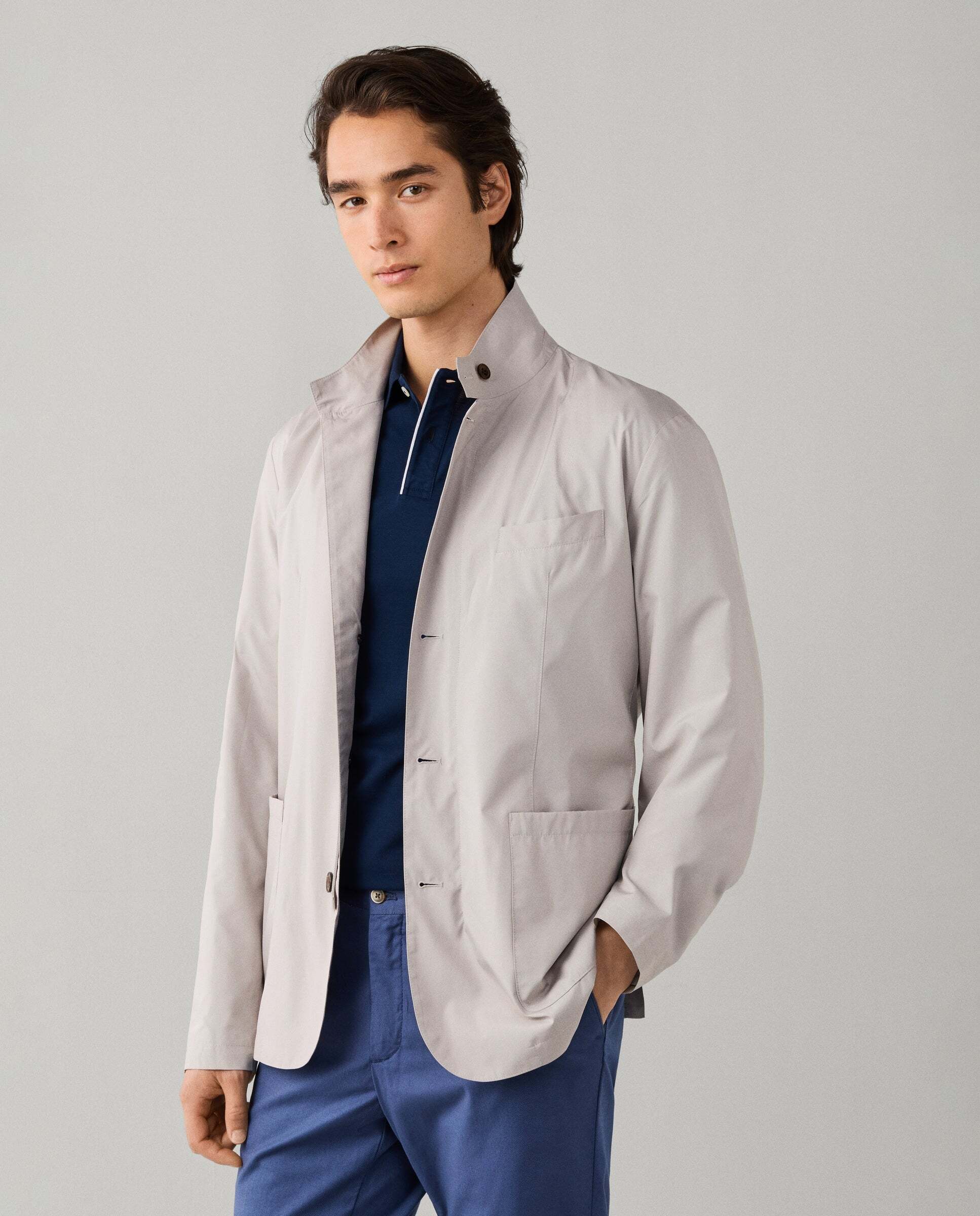Americana de hombre ligera - Hackett - Gris Gris-5