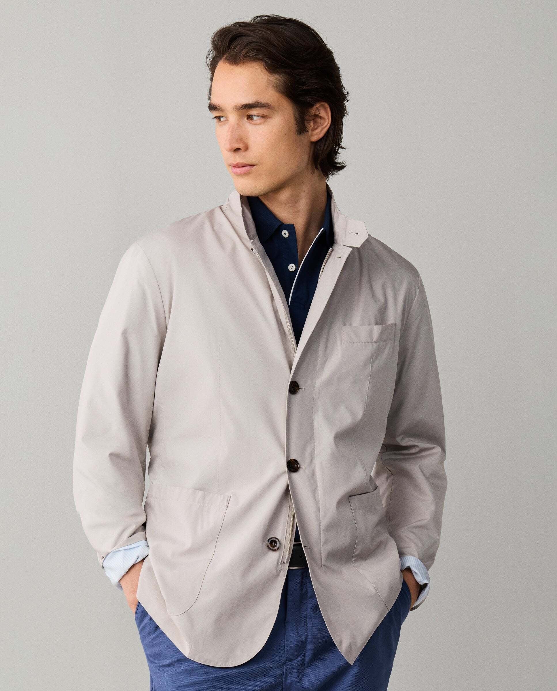 Americana de hombre ligera - Hackett - Gris Gris-6