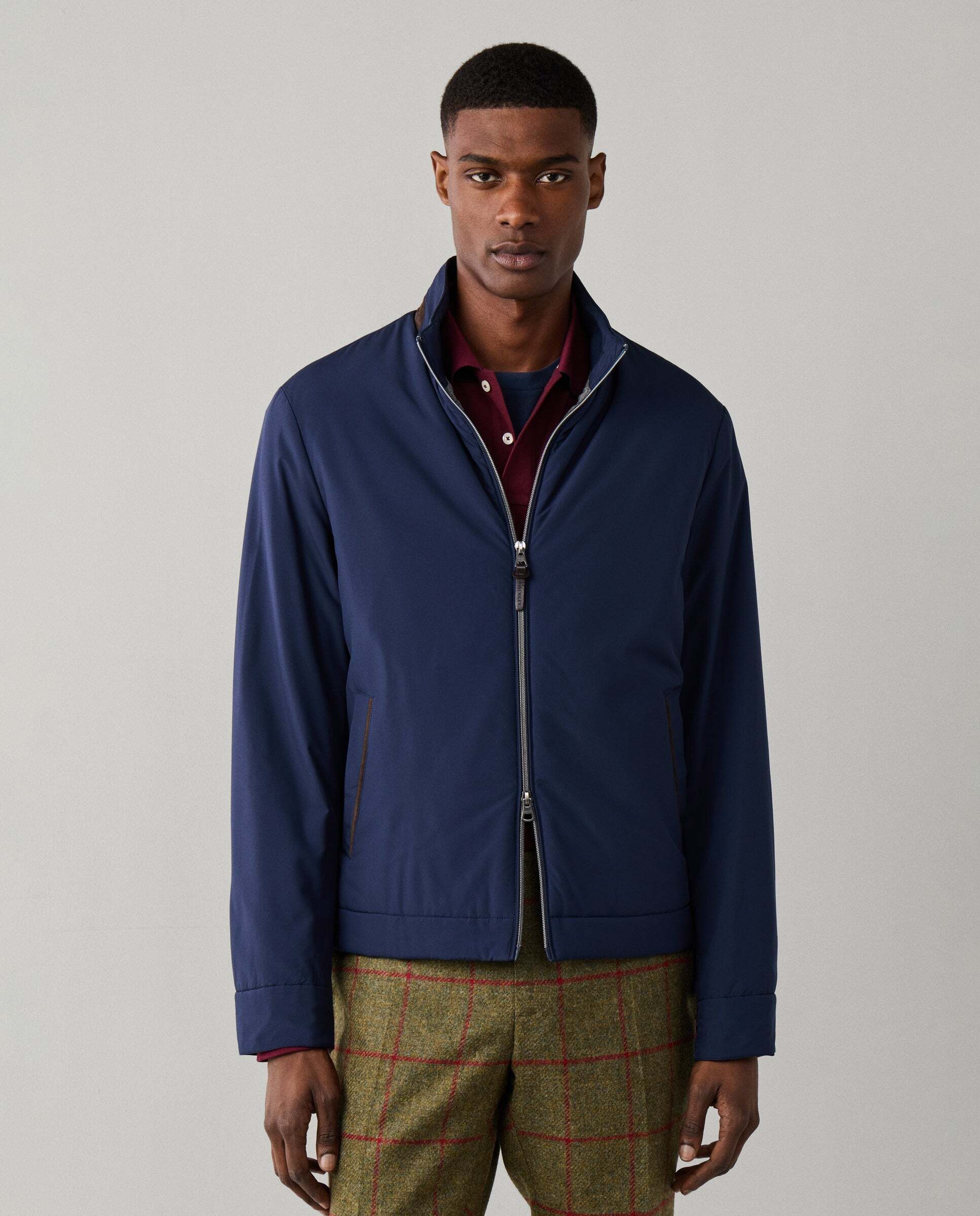 Chaqueta de hombre bomber ligera - Hackett - Azul marino Azul marino-1