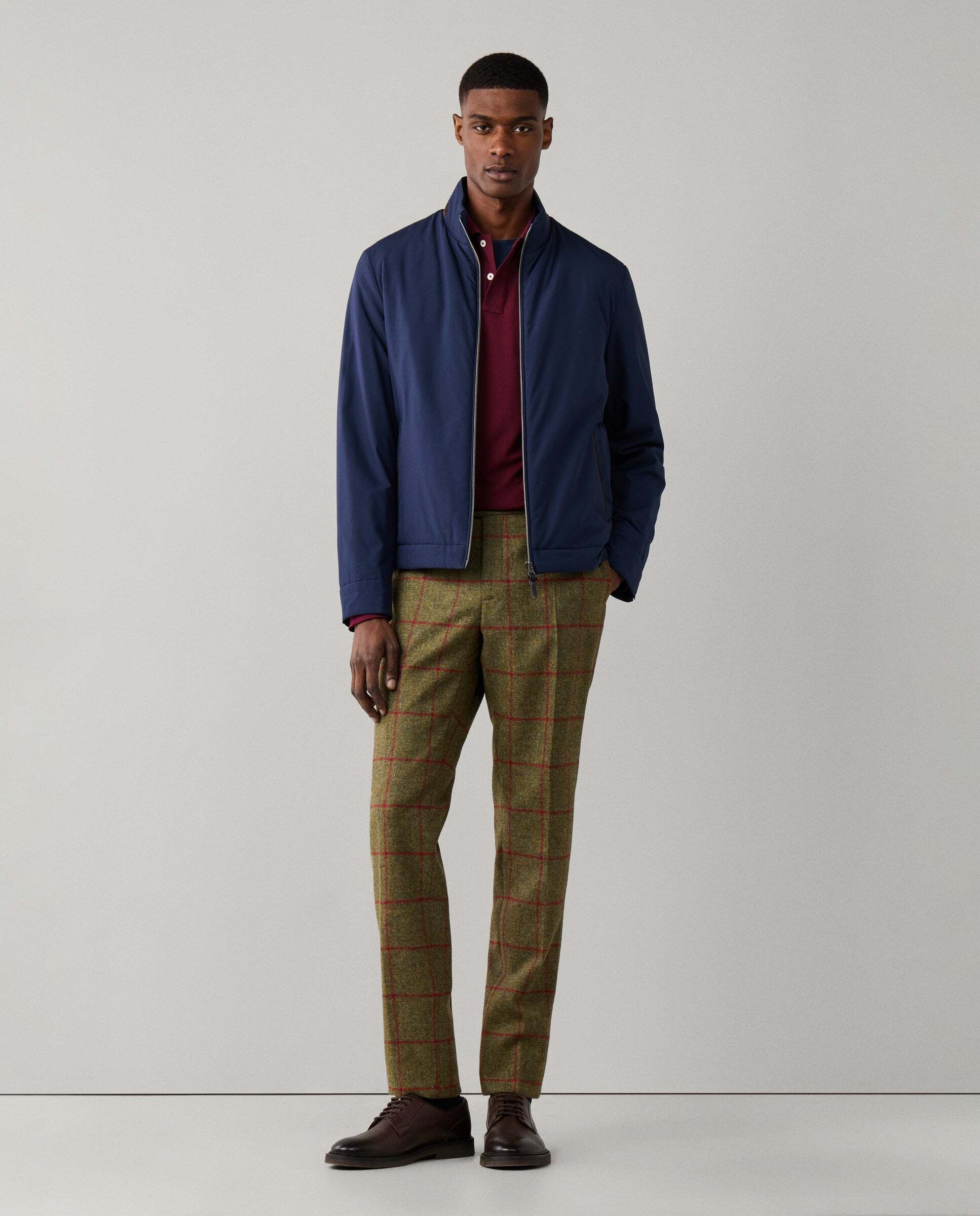 Chaqueta de hombre bomber ligera - Hackett - Azul marino Azul marino-2