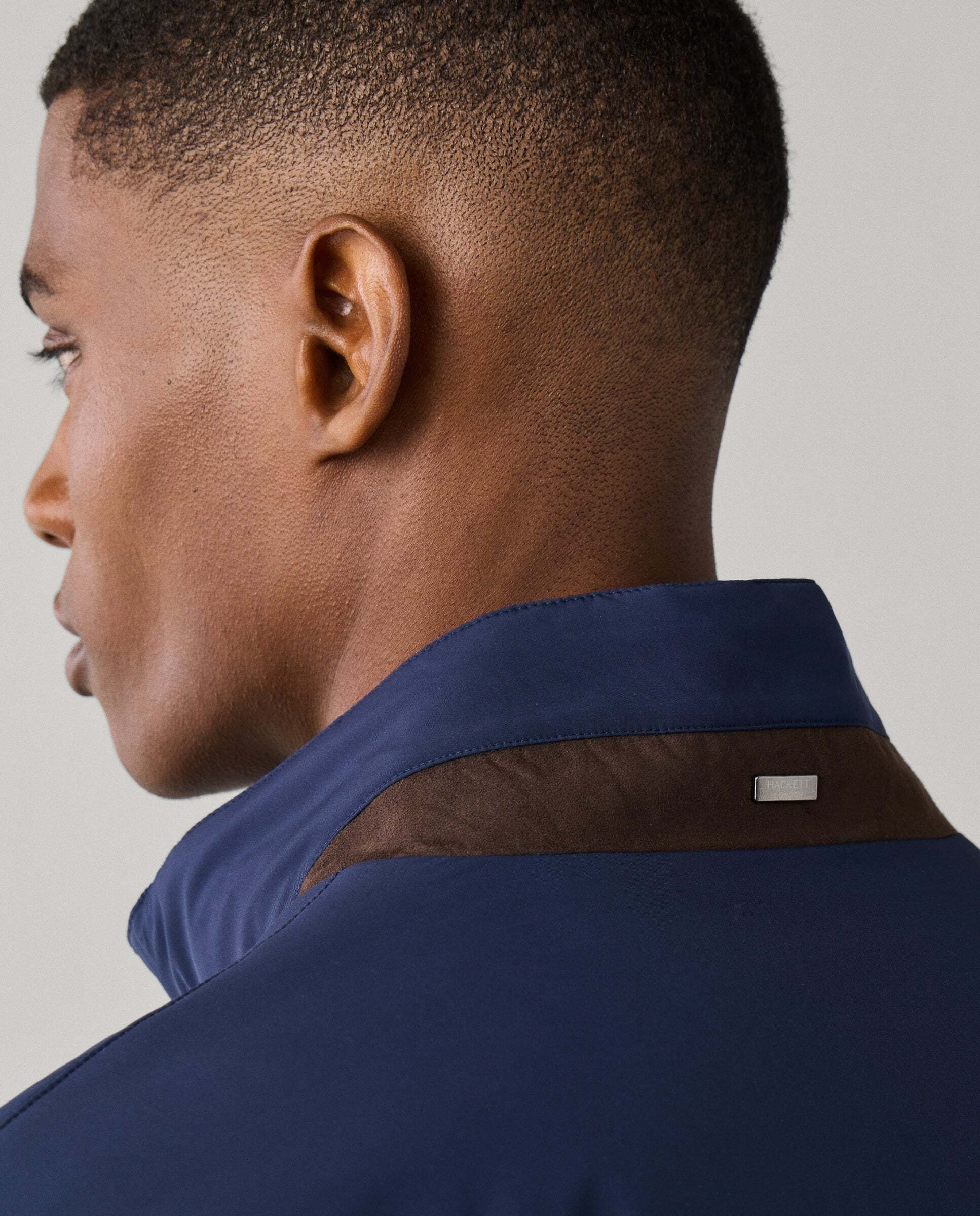 Chaqueta de hombre bomber ligera - Hackett - Azul marino Azul marino-5