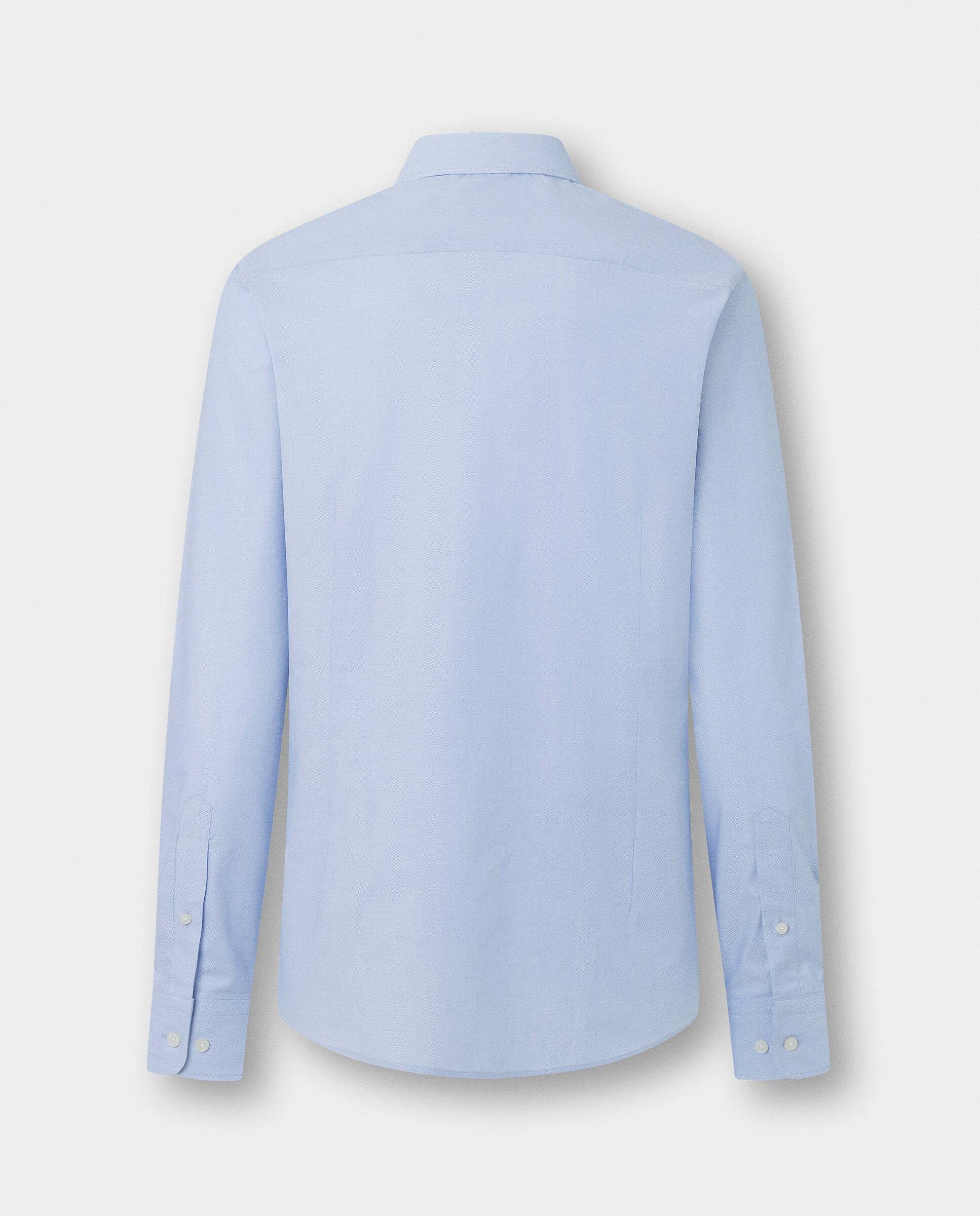 Camisa texturizada sólida fit tailored - Hackett - Azul Azul-9