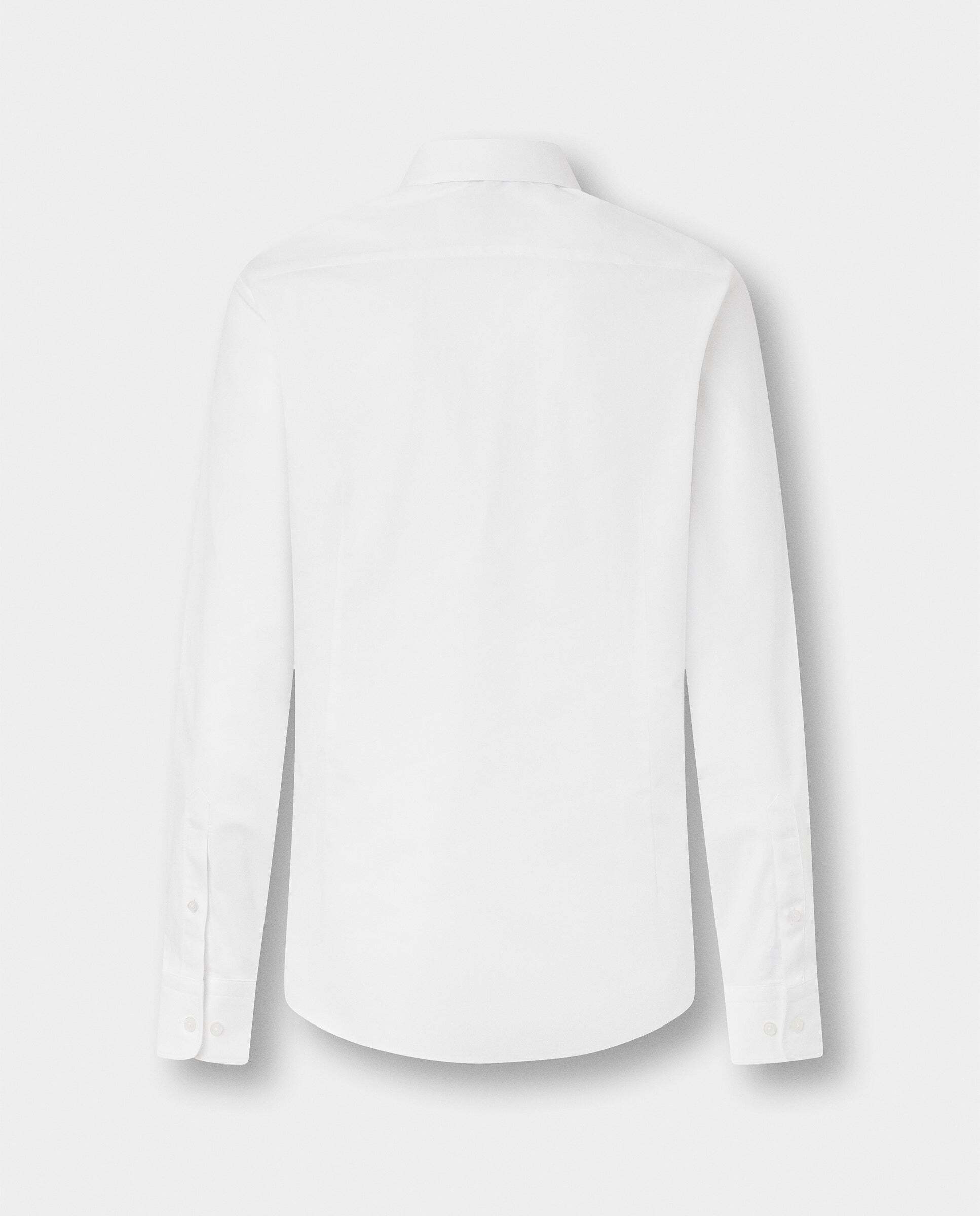 Camisa texturizada sólida fit tailored - Hackett - Blanco Blanco-8