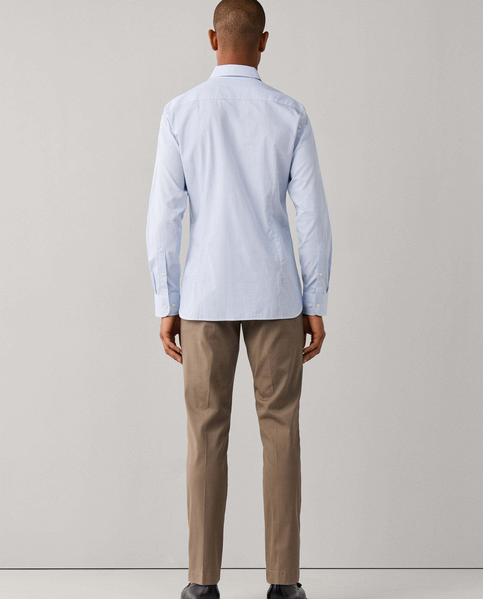 Camisa de hombre de rayas bengala city fit tailored - Hackett - Azul Azul-3