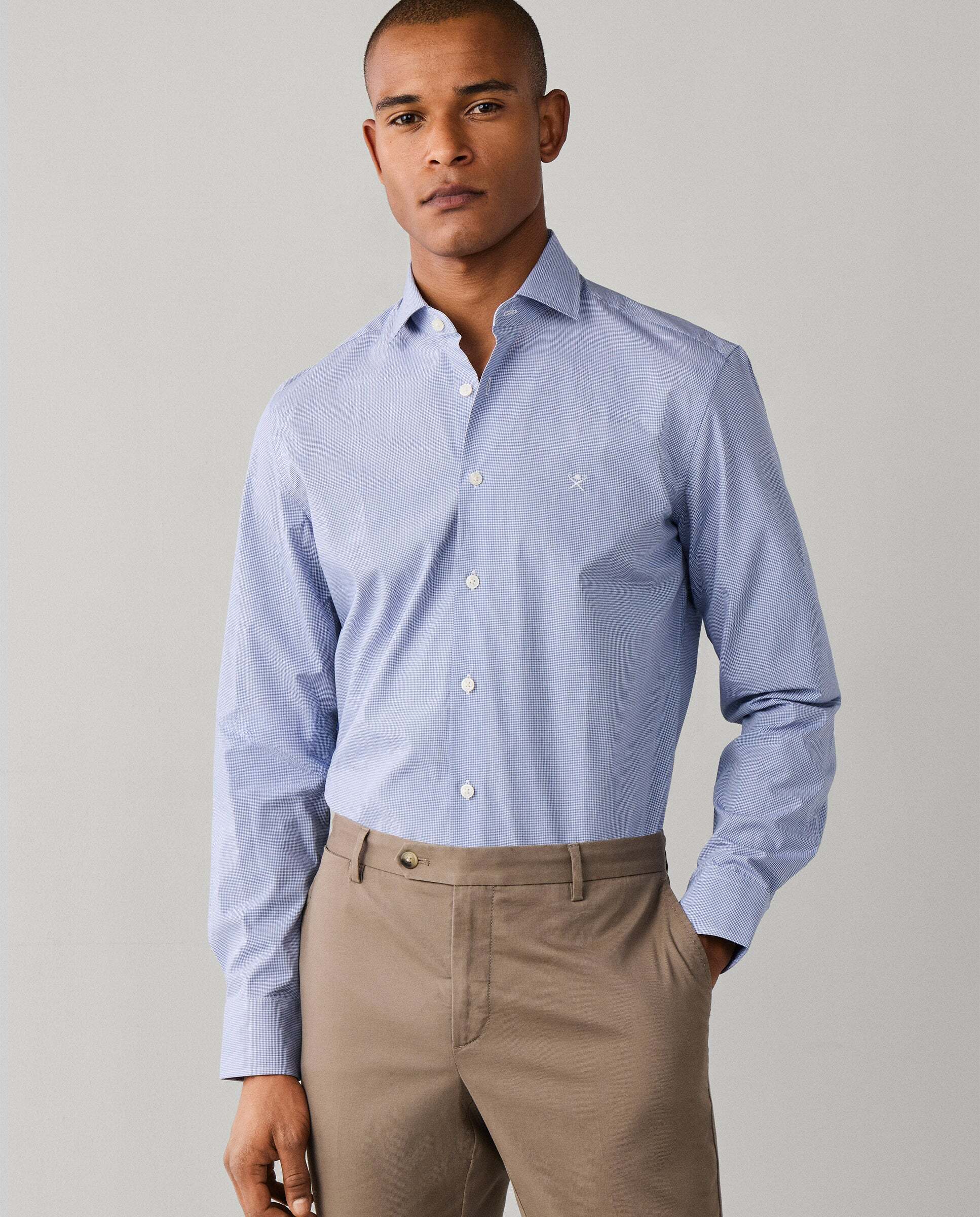 Hackett - Camisa de hombre de cuadros vichy city fit tailored.