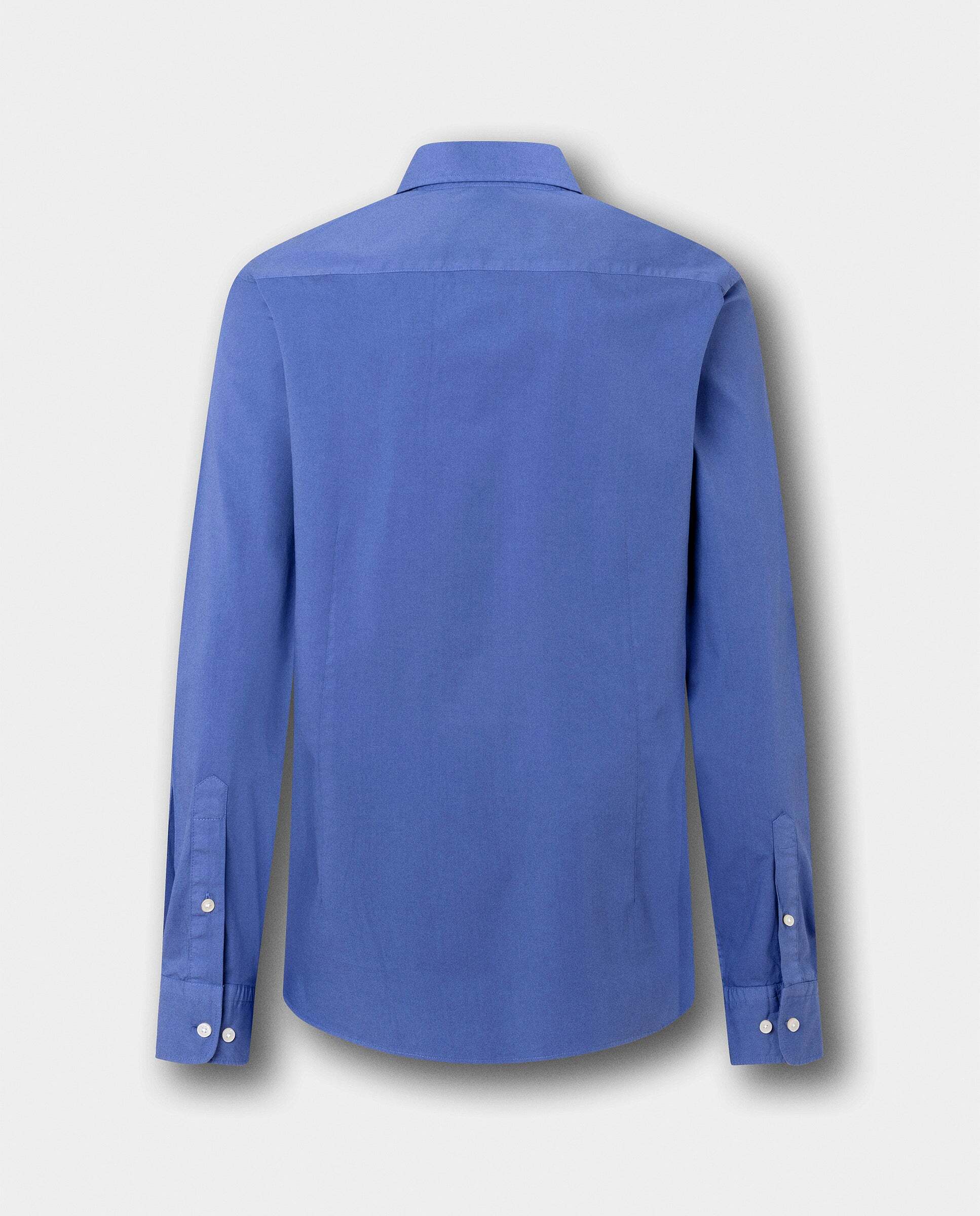 Camisa de hombre popelín elástica fit tailored - Hackett - Azul Azul-9