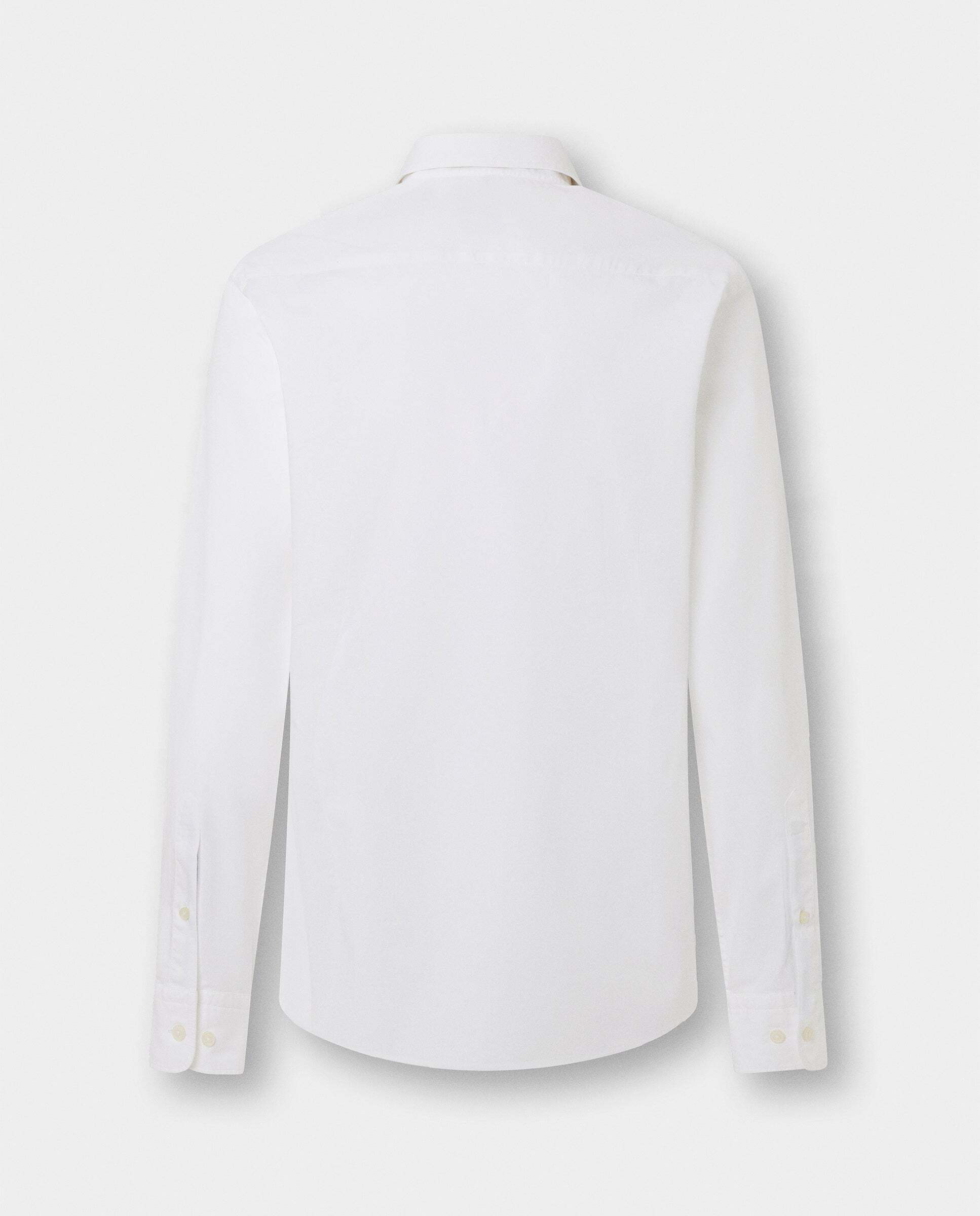 Camisa de hombre popelín elástica fit tailored - Hackett - Blanco Blanco-9